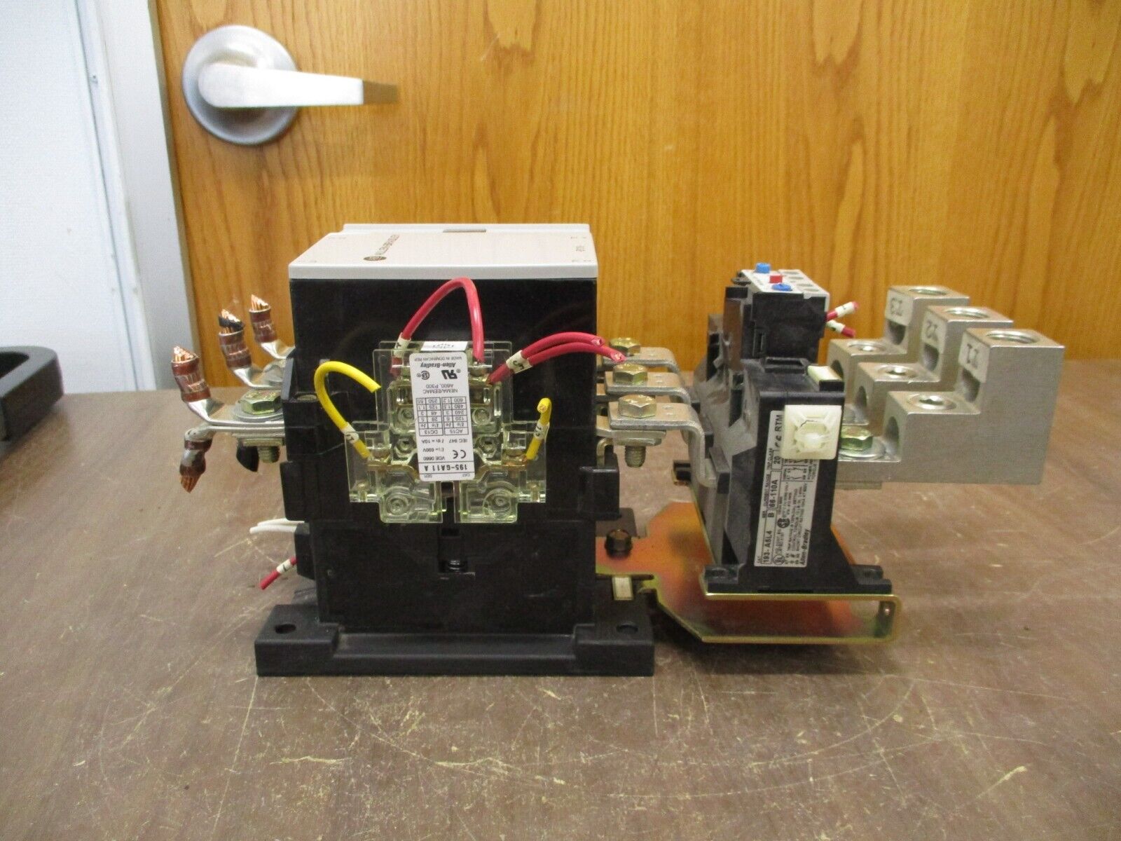 Allen-Bradley Starter 100-B110N*3 / 193-A5L4 120V Coil Trip: 66-110A 600V Used