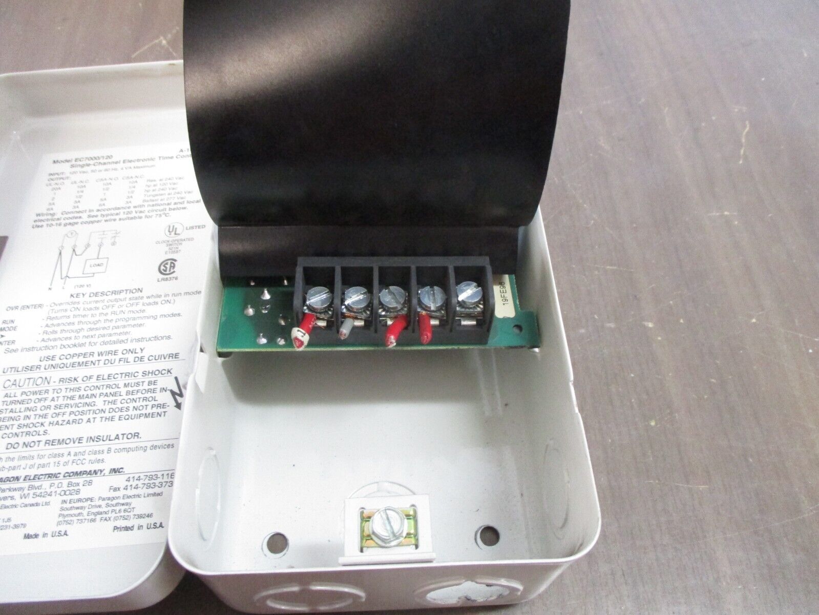 Paragon Electronic Time Control EC7000/120 Single-Channel 120V 50/60Hz Used