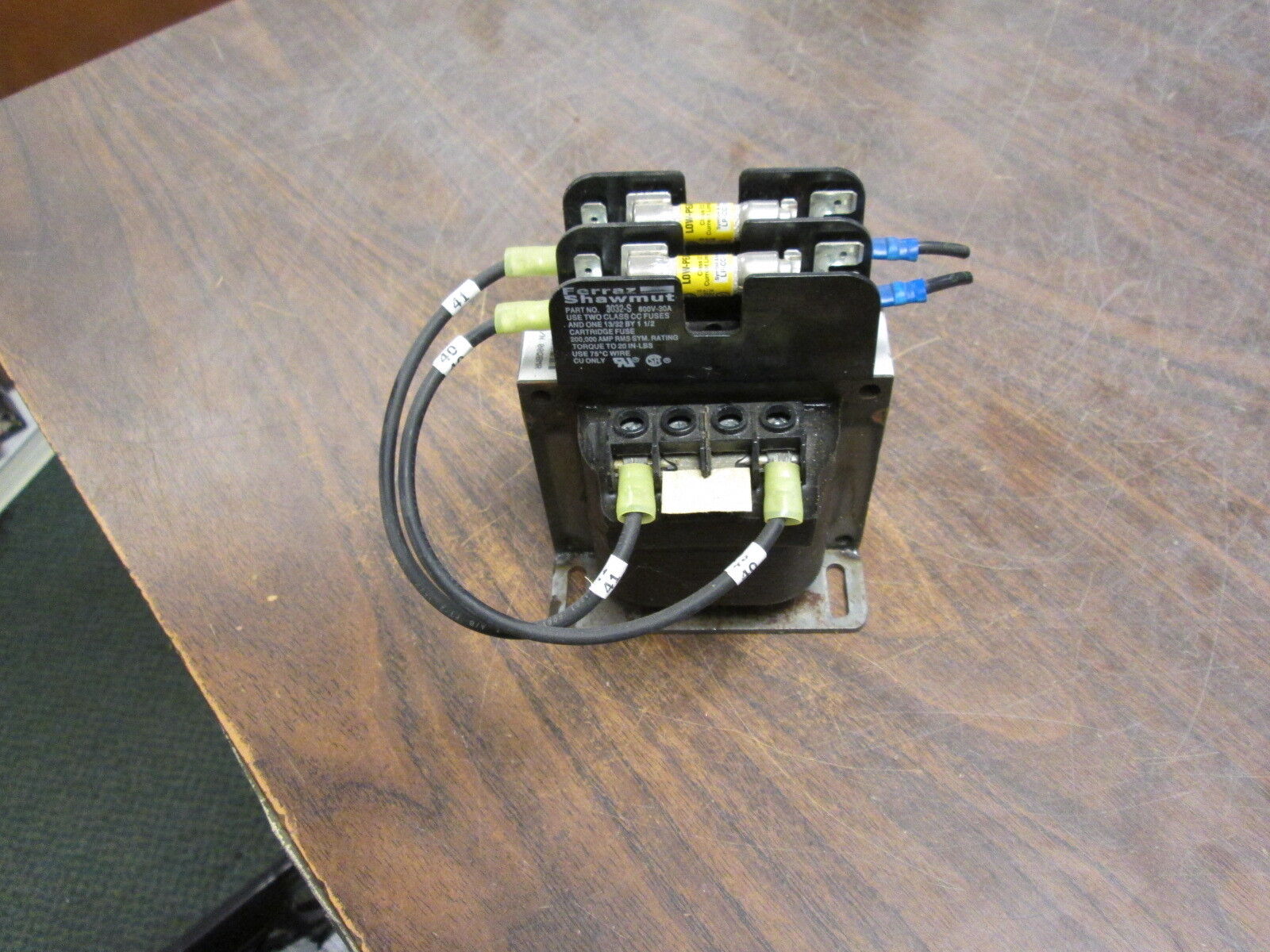 GE Control Transformer 9T58K0044 0.100KVA Pri: 240/480V Sec: 120V 1Ph, Used