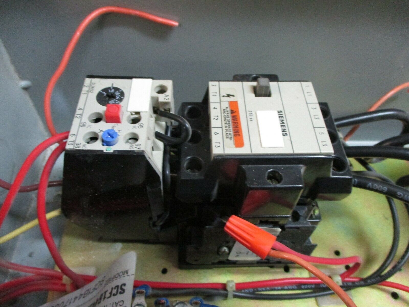 Siemens Fusible Combination 3TB44 120V Coil Trip: 1.25-2A Used