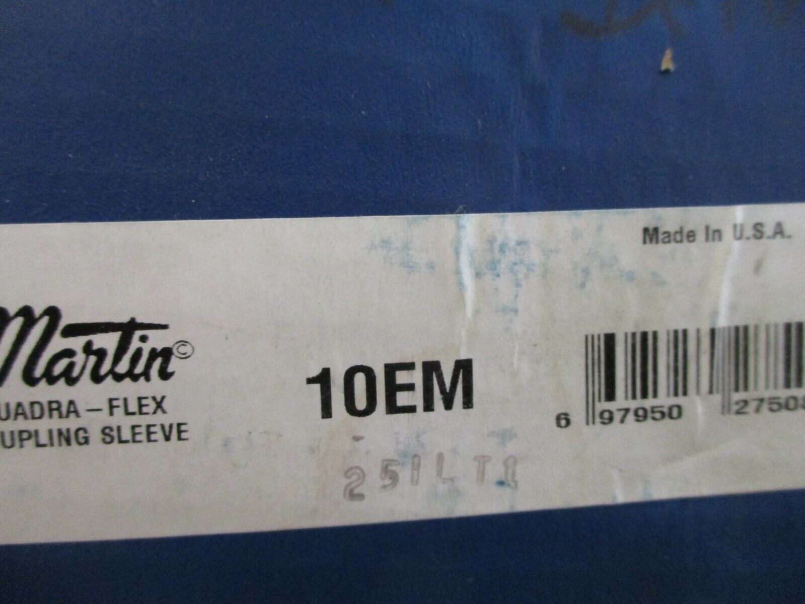 Martin Quadra-Flex Coupling Sleeve 10EM New Surplus