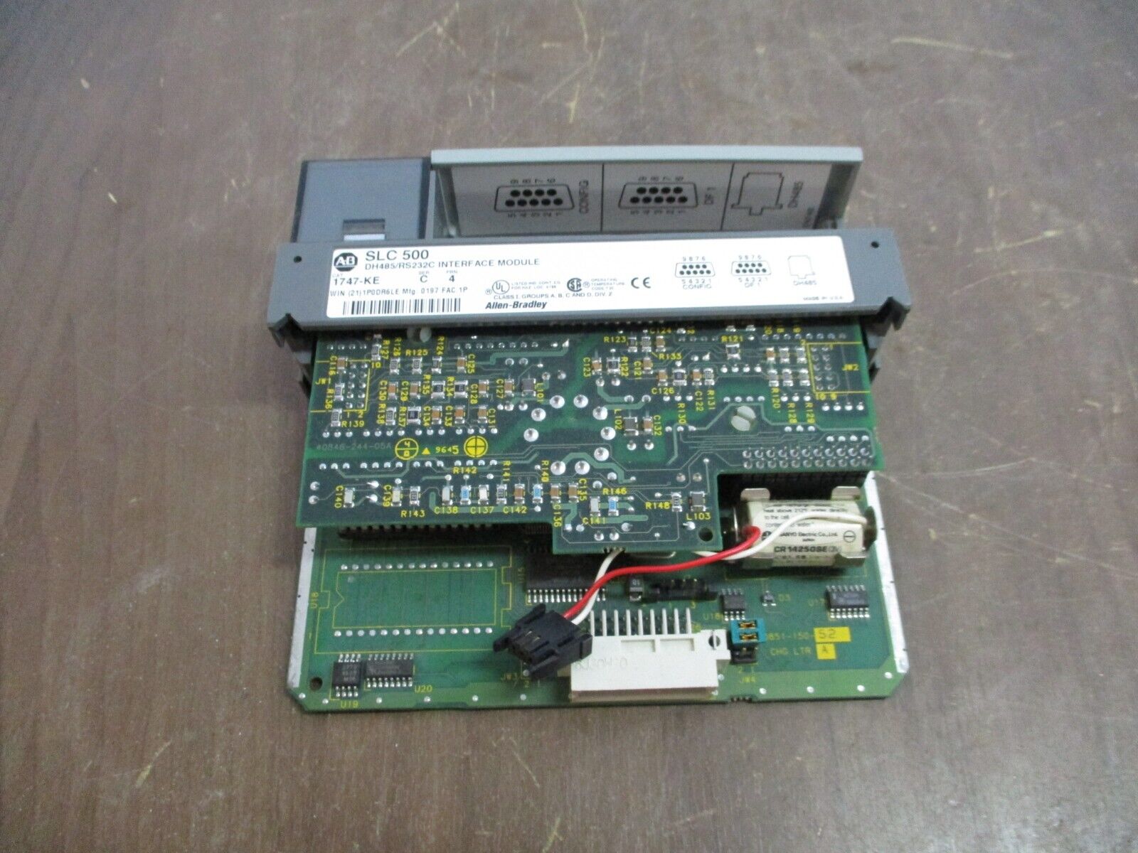 Allen-Bradley SLC 500 DH485 / RS232C Interface Module 1747-KE Ser. C FRN: 4 Used