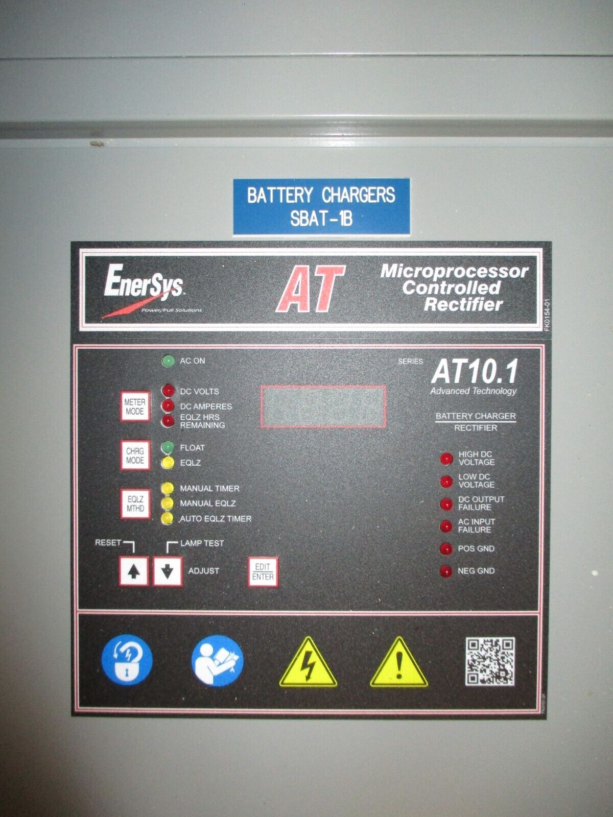 EnerSys Series AT10.1 Battery Charger / Rectifier AT10130025E208SAUXXXXXXX Used