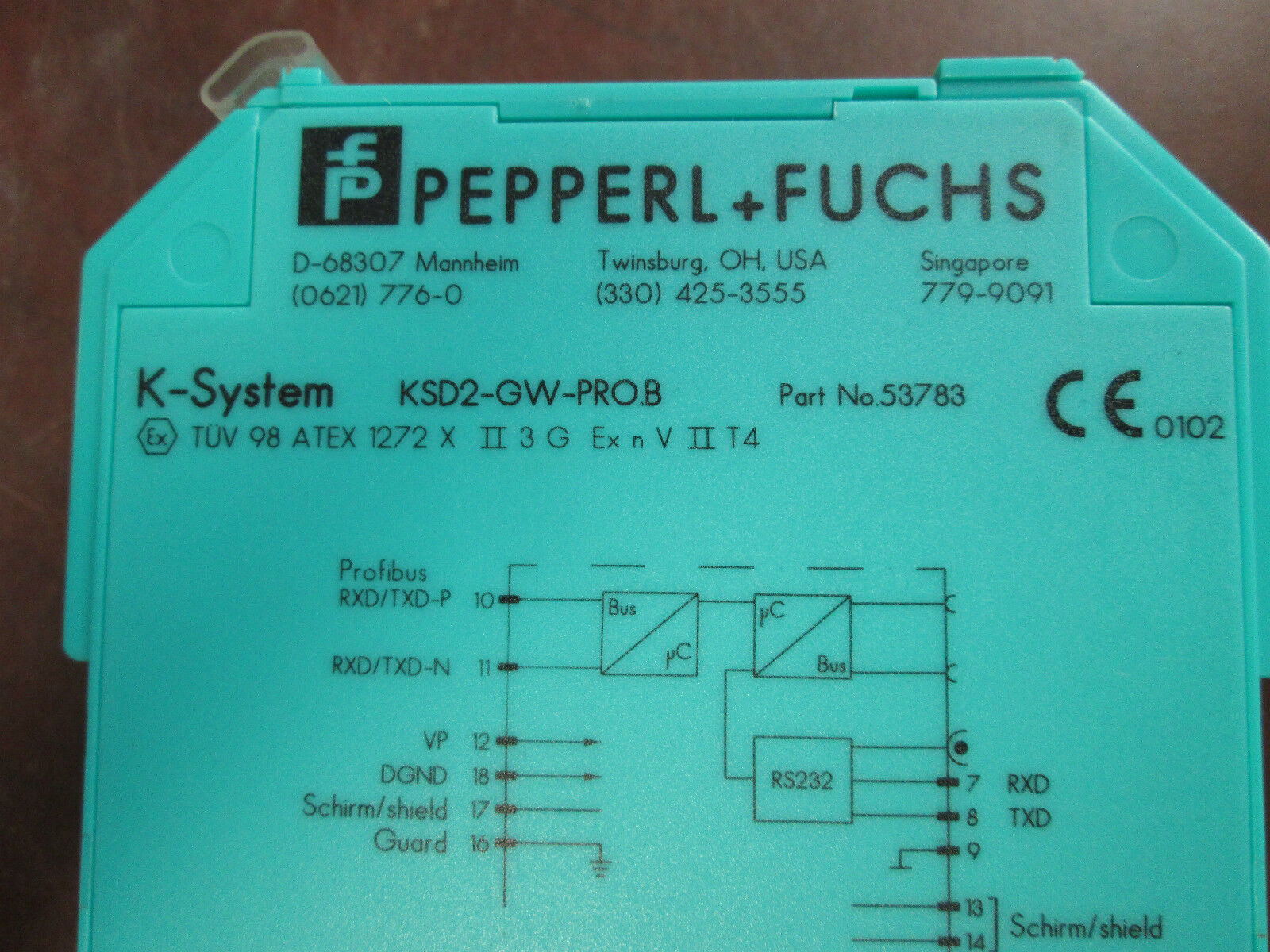 PepperL+Fuchs Gateway Baseline 53783 KSD2-GW-PRO.B Used