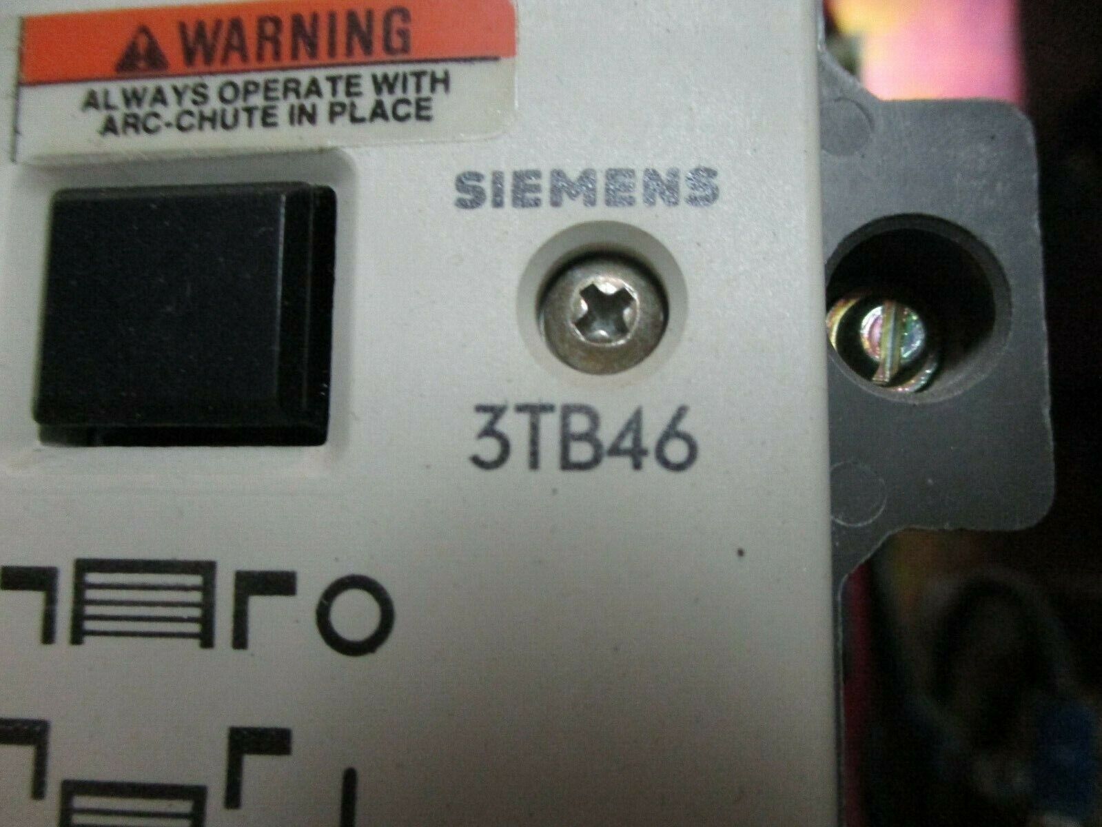 Siemens Fusible Combination 3TB46 120V Coil Trip: 16-25A Used