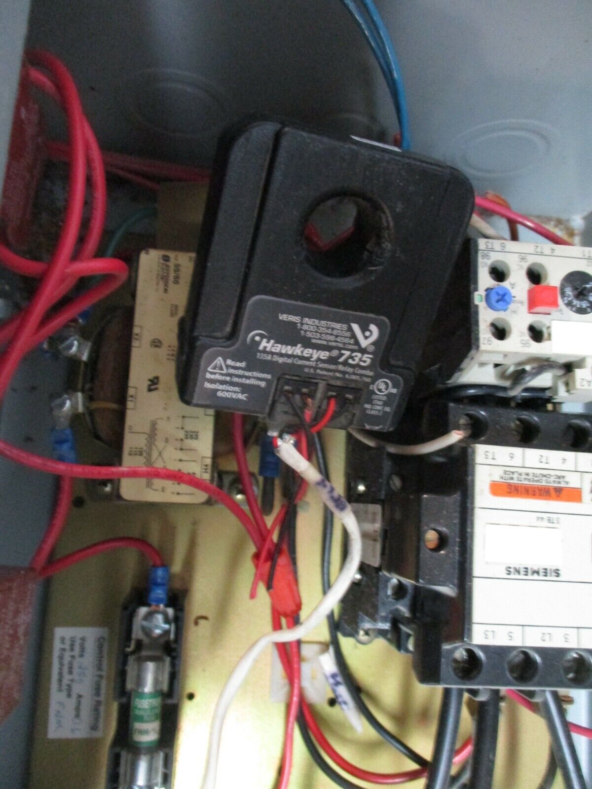 Siemens Fusible Combination 3TB44 120V Coil Trip: 1.25-2A *Broken Reset* Used