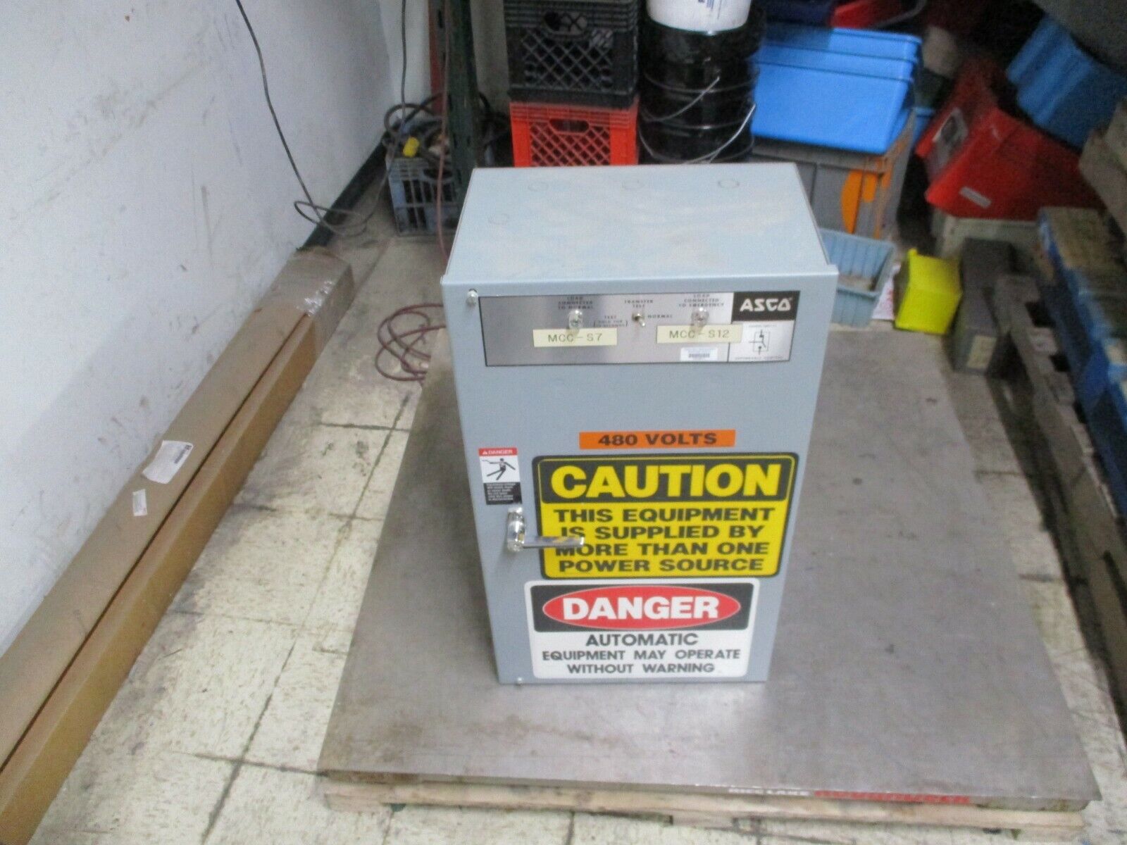 ASCO Automatic Transfer Switch B940210096C 100A 480V 60Hz Used