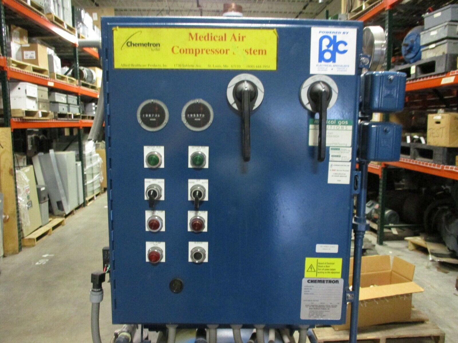 Allied Chemetron DAPOL5-1201 2-Stage Compressor 61-21-980849 5HP 460V 3Ph 60Hz