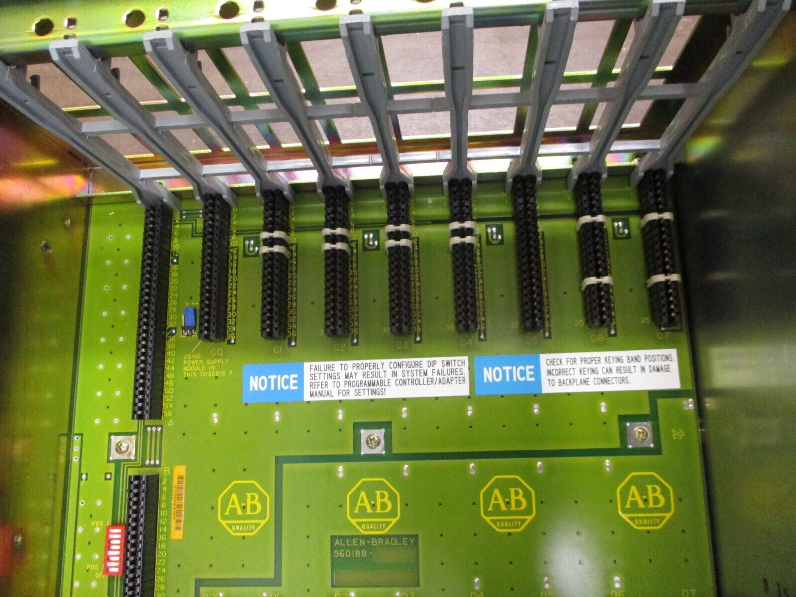 Allen-Bradley I/O Chassis 1771-A2B 8-Slot Used