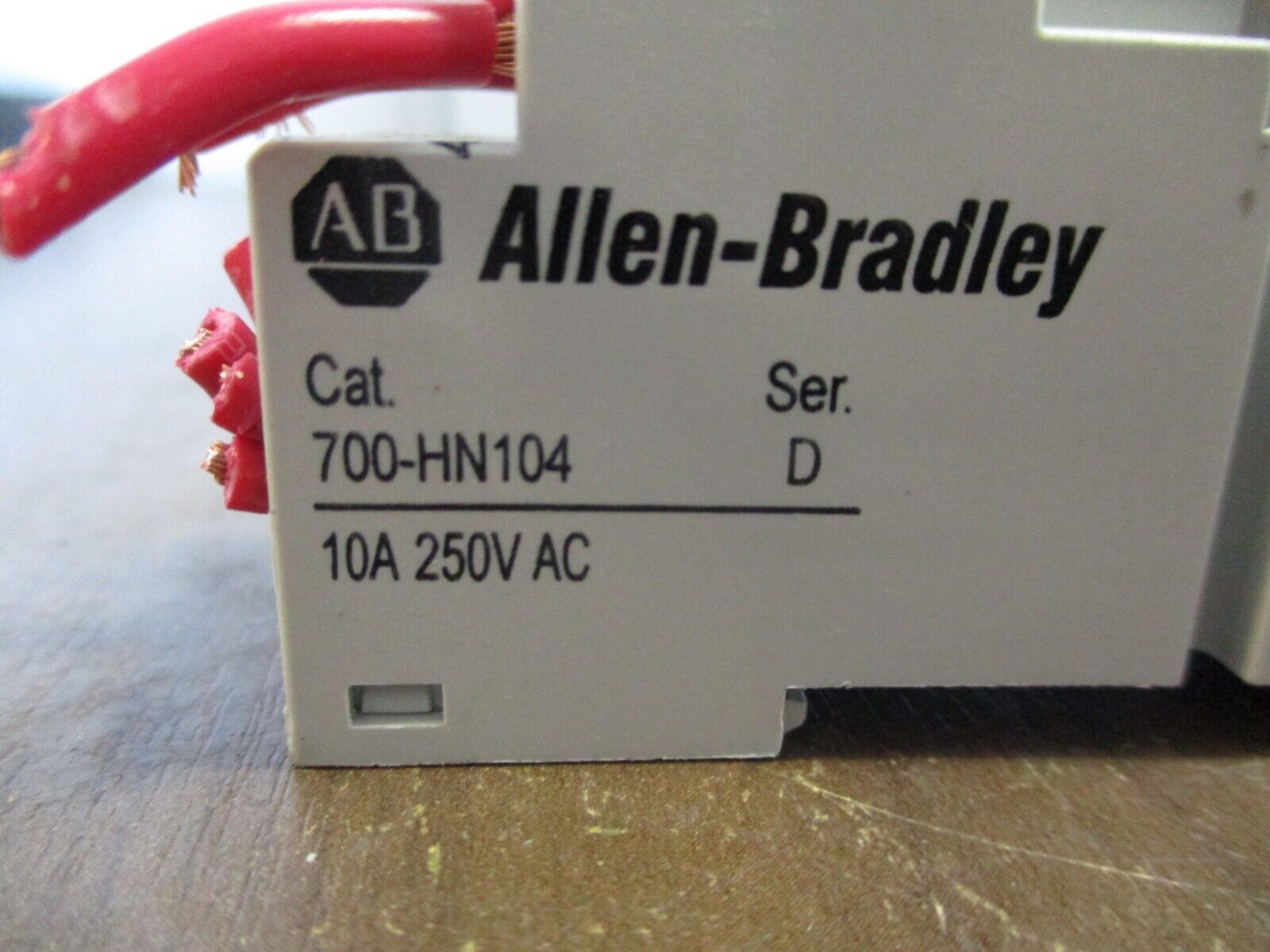 Allen-Bradley Relay w/ Base 700-HC14A1-4 Ser. D 120V Coil 700-HN104 Base Used