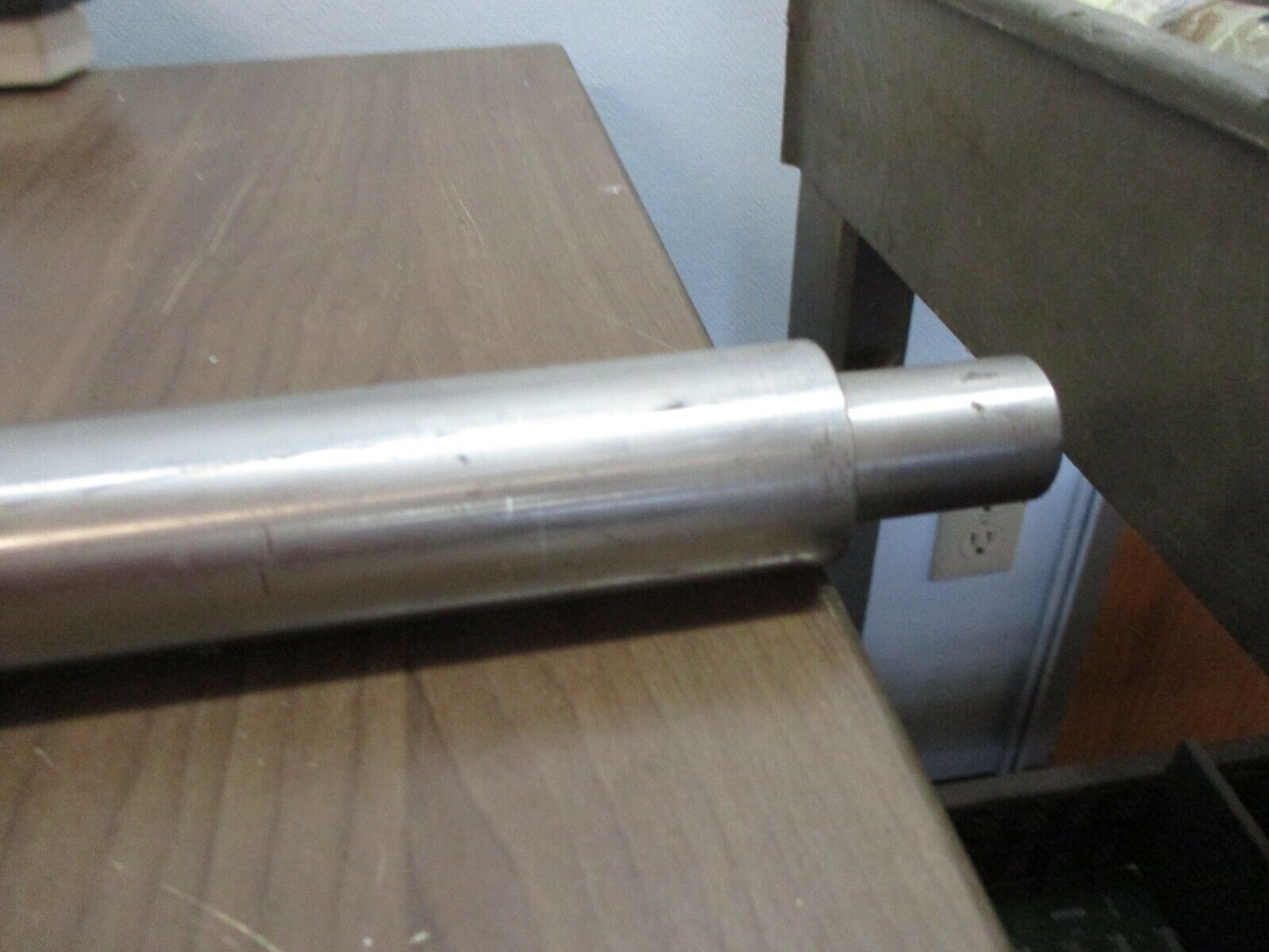 Misc. Brand Stainless Steel Shaft Length: 46.5" Diameter: 1.75" to 1 1/8"