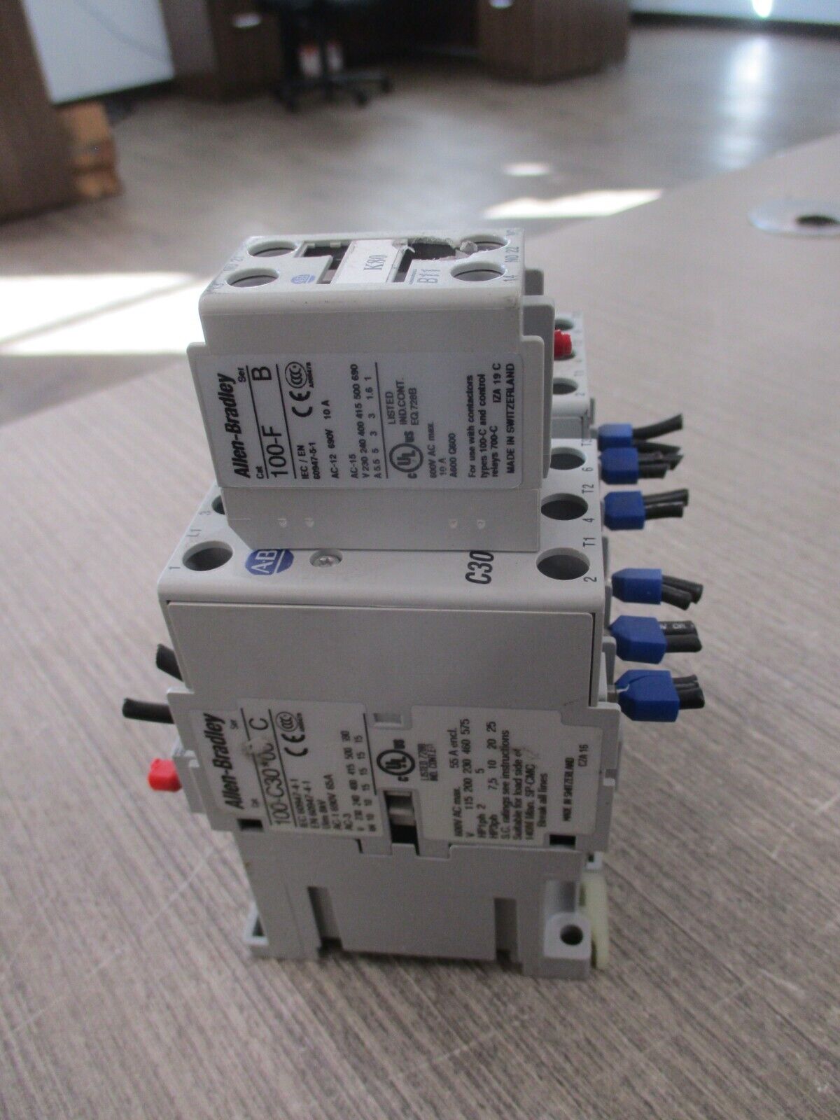 Allen-Bradley Reversing Contactor 100-C30*00 Ser. C 24V Coil 55A 600V Used