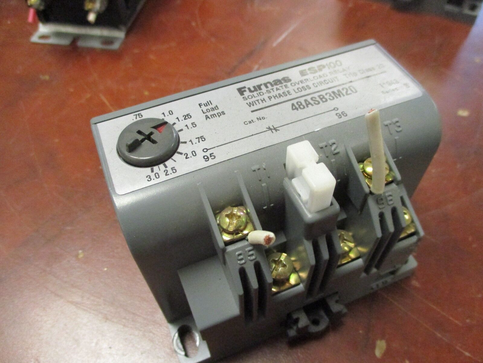 Furnas ESP100 Solid State Overload 48ASB3M20 600V 50/60Hz Trip: 0.75-3A Used