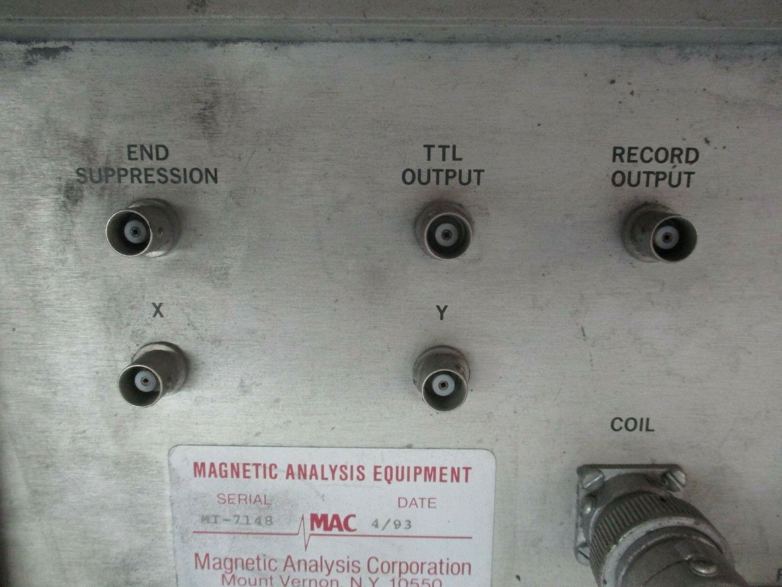 Magnetic Analysis Corp. Magnetic Analyzer MAC 30 Used