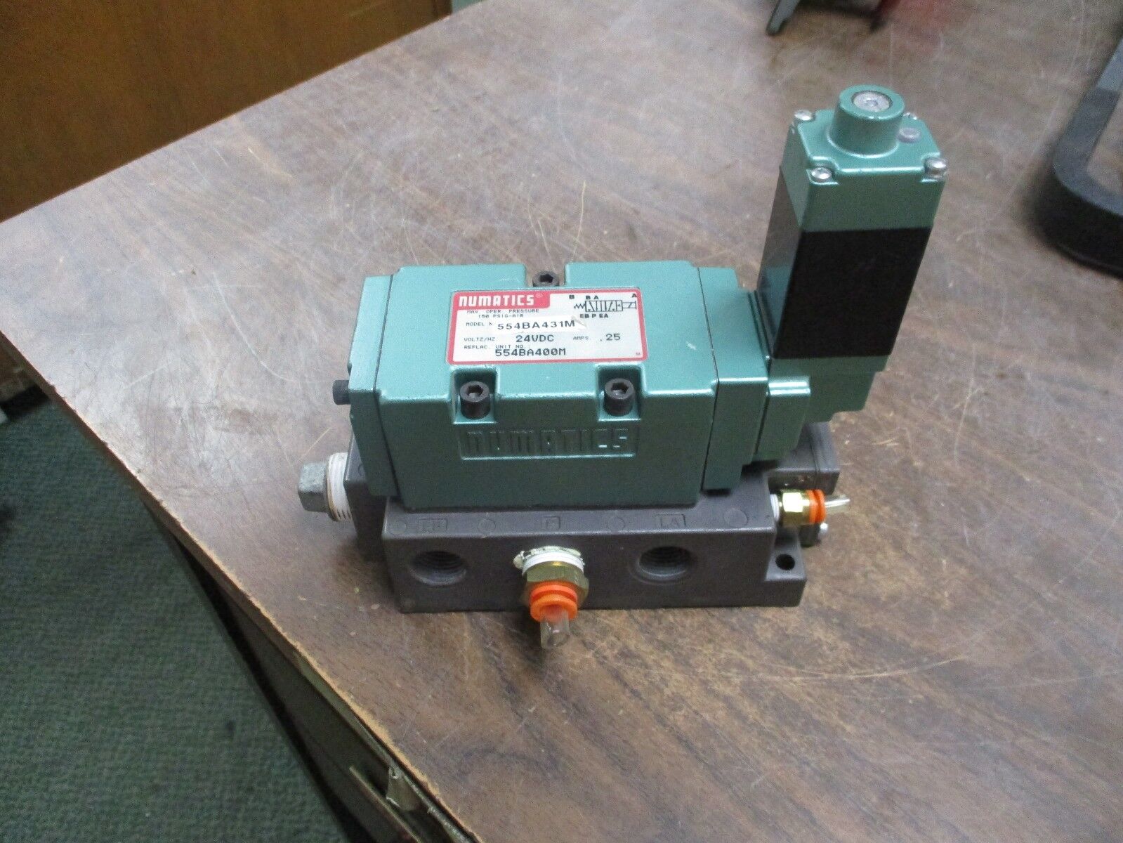 Numatics Solenoid Valve 554BA431M 24VDC 0.25A Used