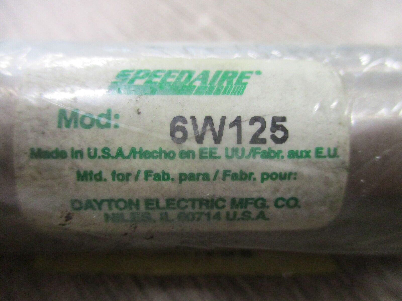 Dayton Pneumatic Cylinder 6W125 New Surplus