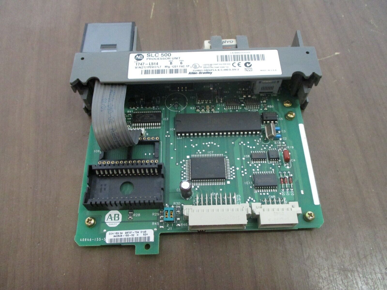 Allen-Bradley SLC 500 Processor Unit 1747-L514 Ser. B FRN: 6 Used