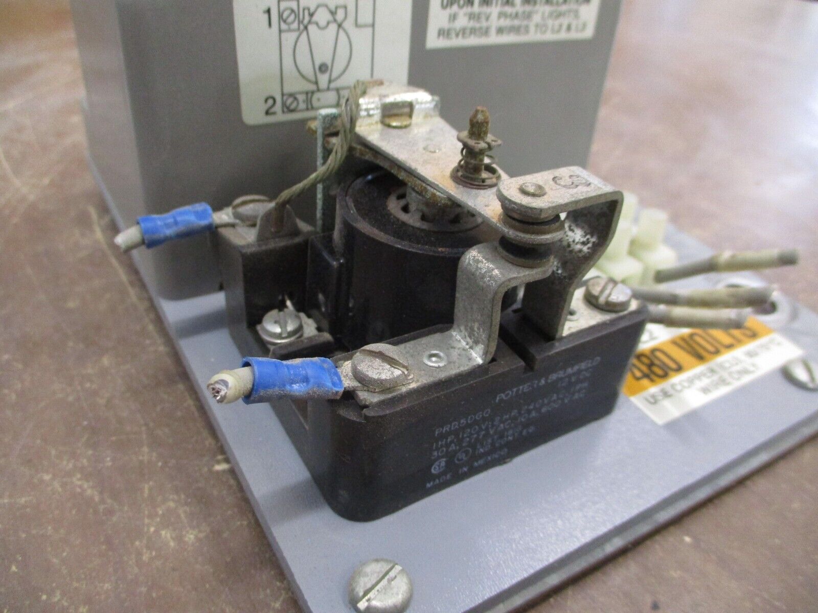 Phase-Guard Phase Failure Relay PNDR-480-5T 480V 3Ph 30A Delay: 5 Sec Used