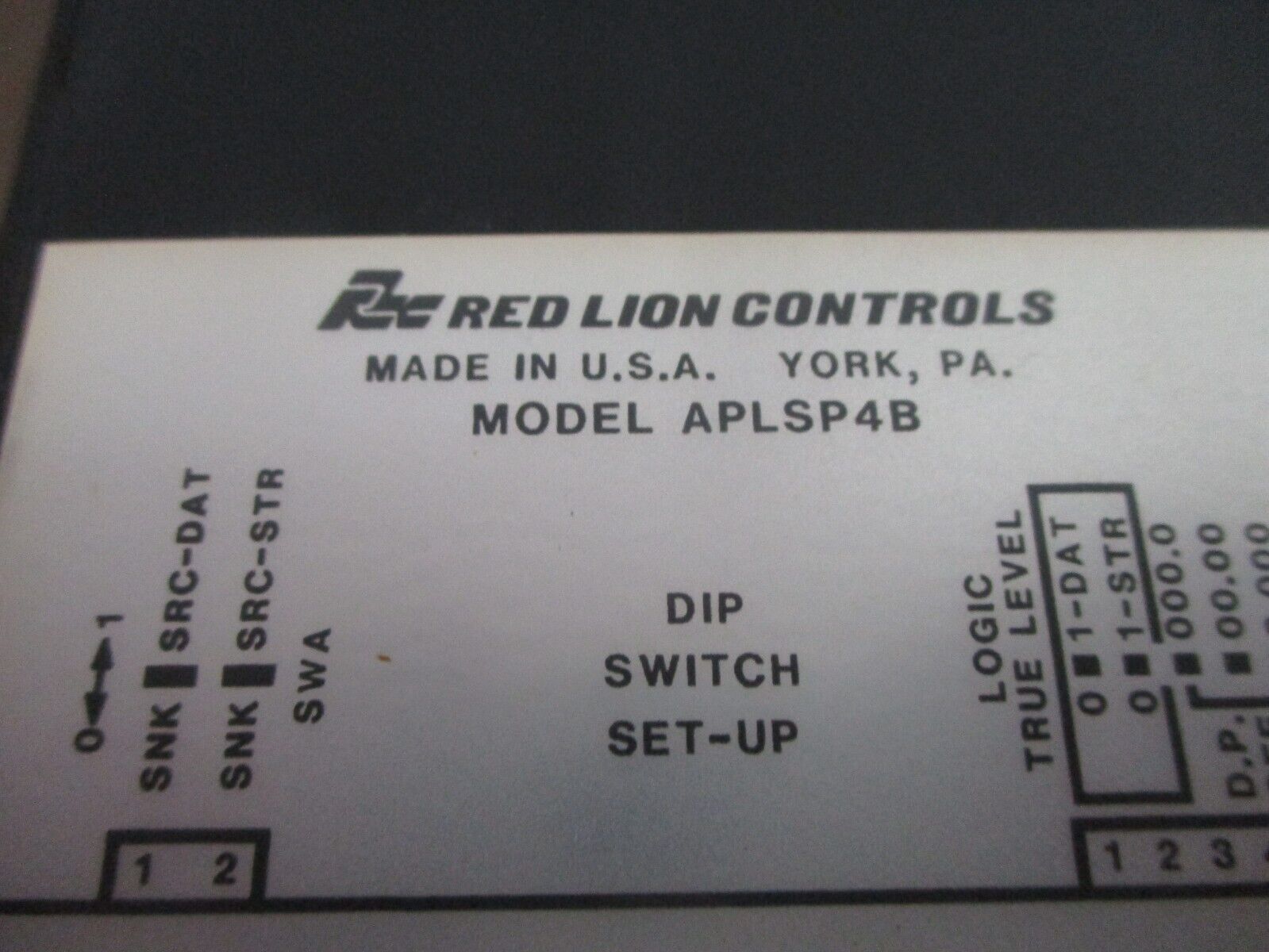 Red Lion Controls Digital Counter APLSP4B Used