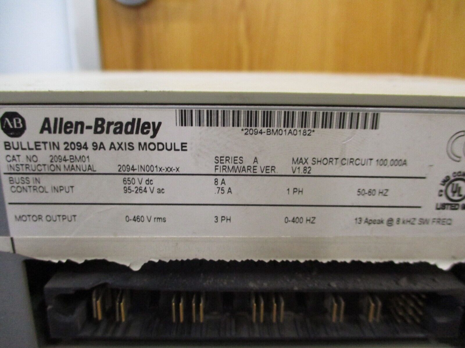 Allen-Bradley Kinetix 6000 Axis Module 2094-BM01 Ser. A F/W Ver. V1.82 Used