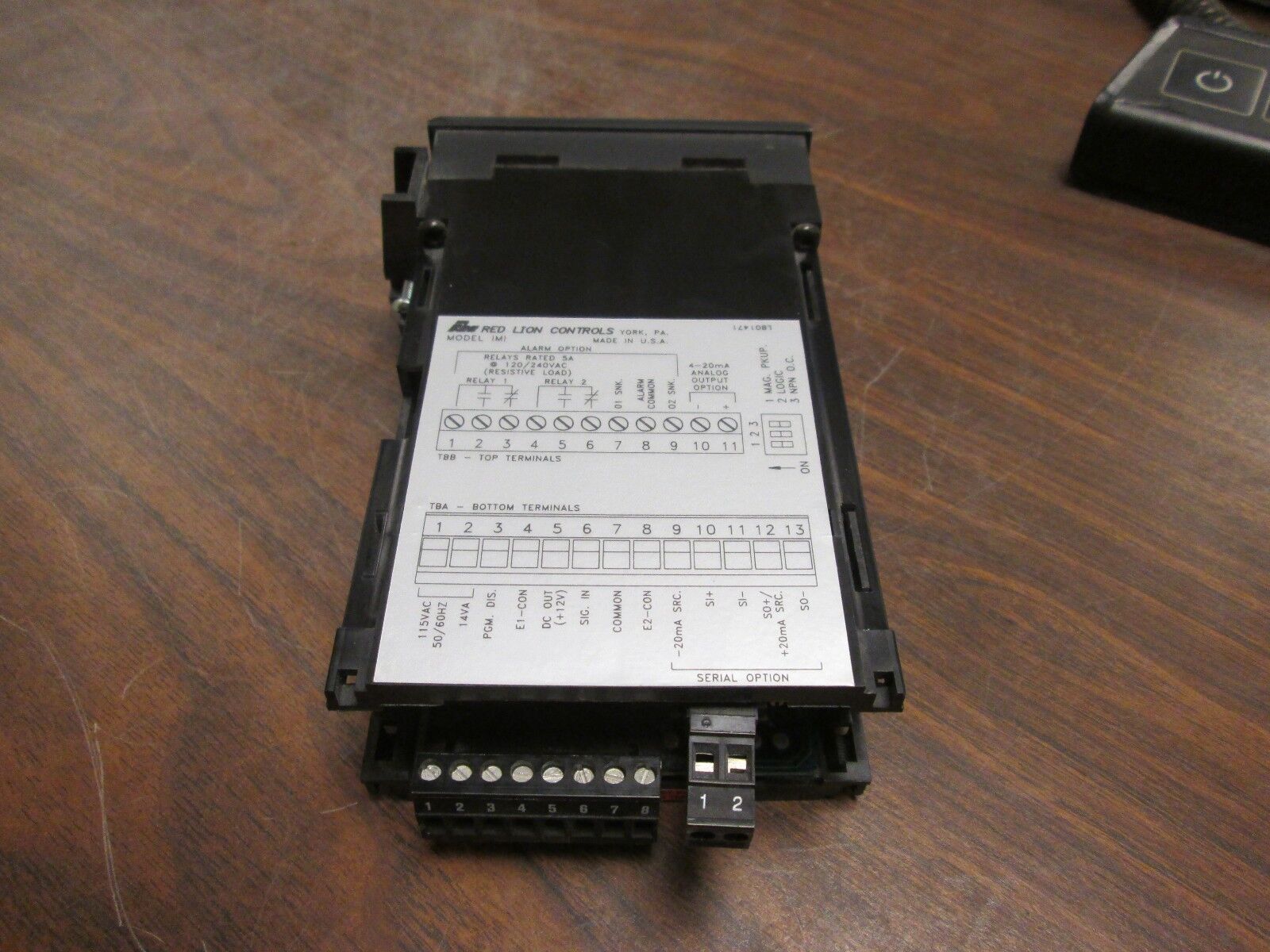 Red Lion Controls Digital Meter IMI04103 120/240VAC 5A Used
