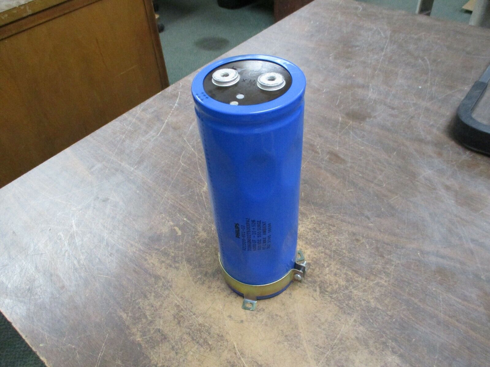 Philips Capacitor A21509-601-02 6000UF 500VDC Used