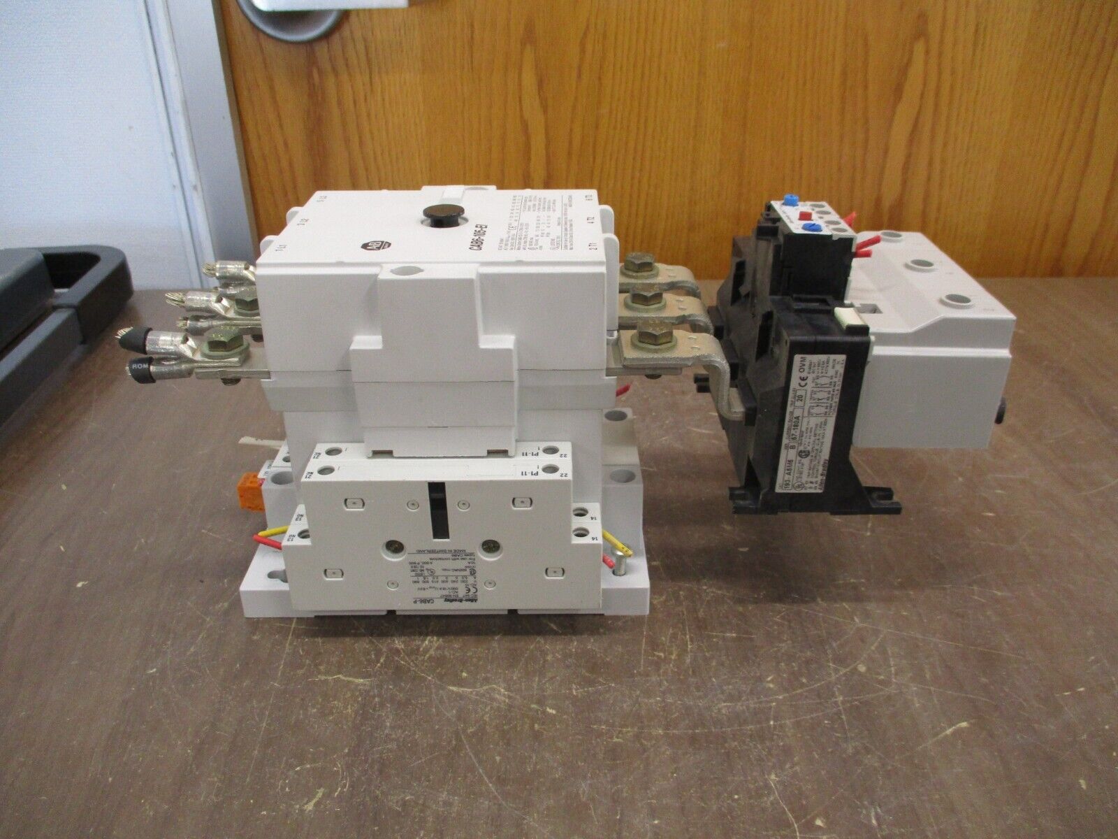 Allen-Bradley Starter CAB6-105-EI / 193-A5M5 110-130V Coil Trip: 57-180A 600V