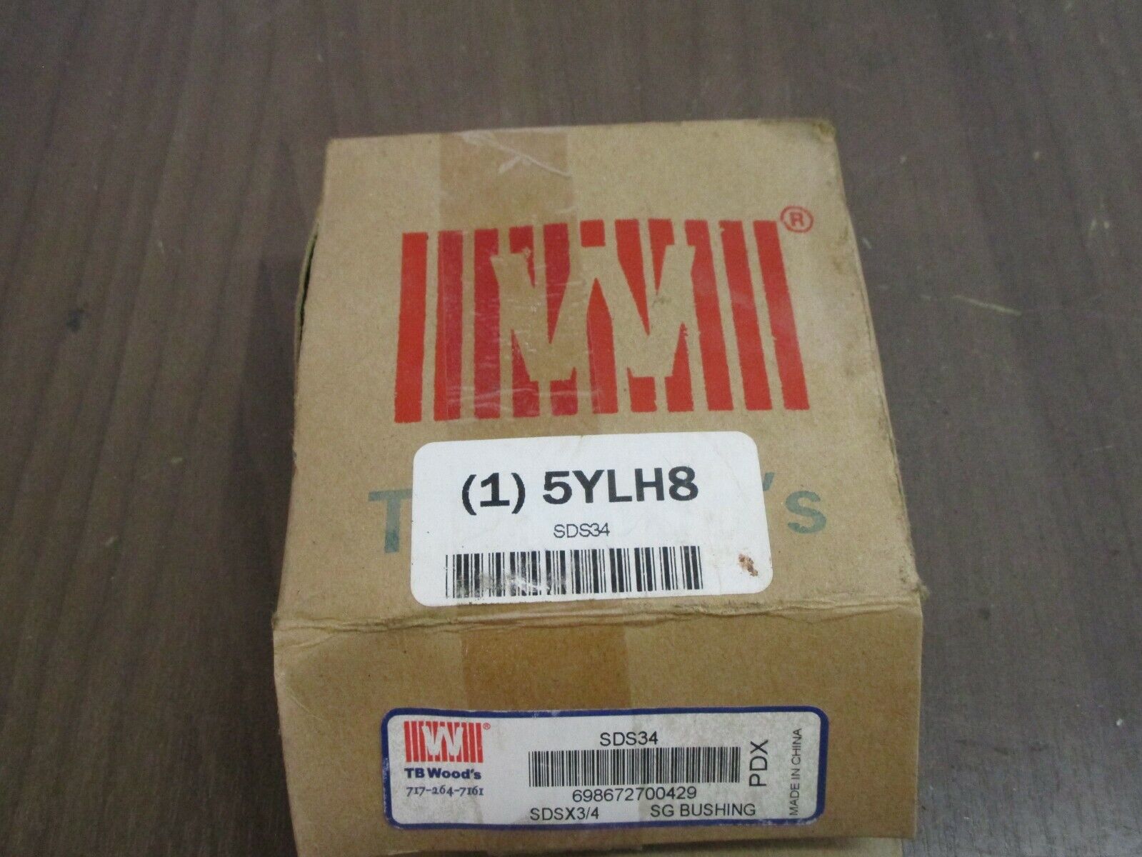 TB Wood's Quick Detachable Bushing 5YLH8 / SDSX3/4 PDX 3/4" Bore New Surplus