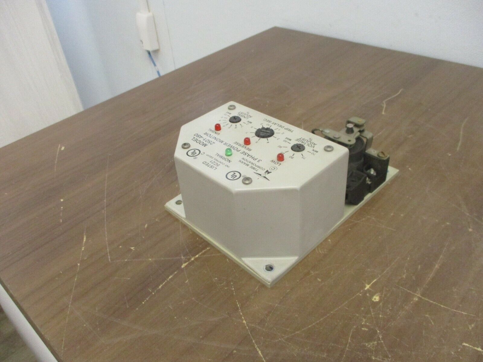 Time Mark 3 Phase Power Monitor 2501-480 Delay: 1-10 sec Used