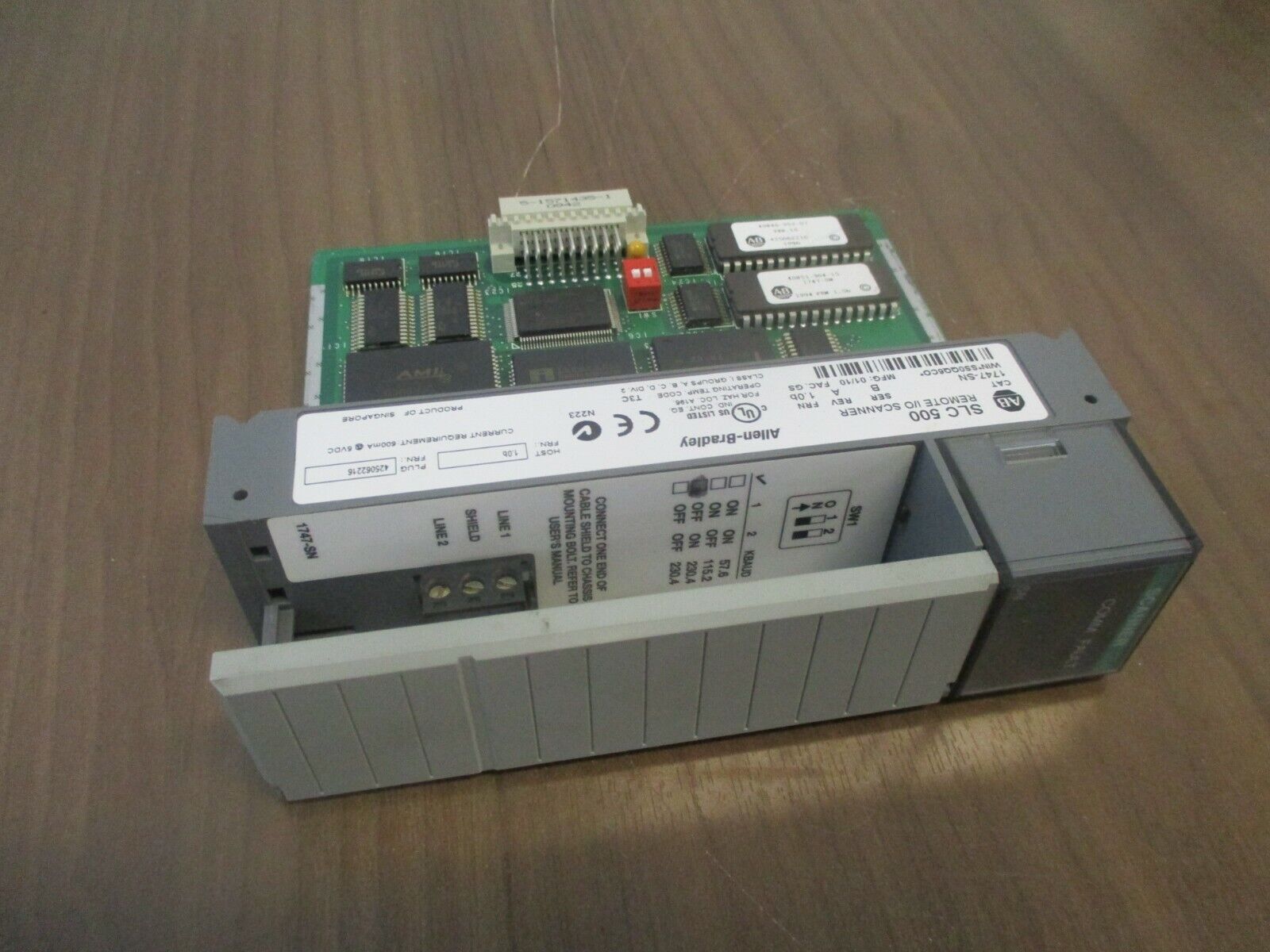 Allen-Bradley SLC500 Remote I/O Scanner 1747-SN Ser. B Rev. A FRN: 1.0b Used