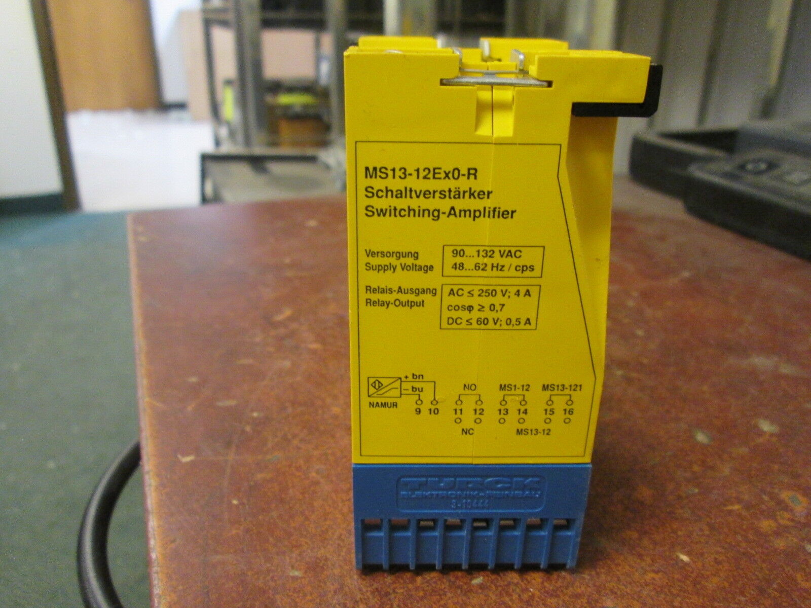 Turck Switching-Amplifier MS13-12Ex0-R Supply: 90-132 VAC, 48-62Hz Used