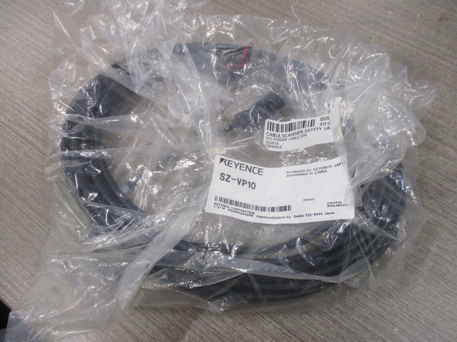 Keyence 18-Core Power Cable SZ-VP10 Length : 10M New Surplus