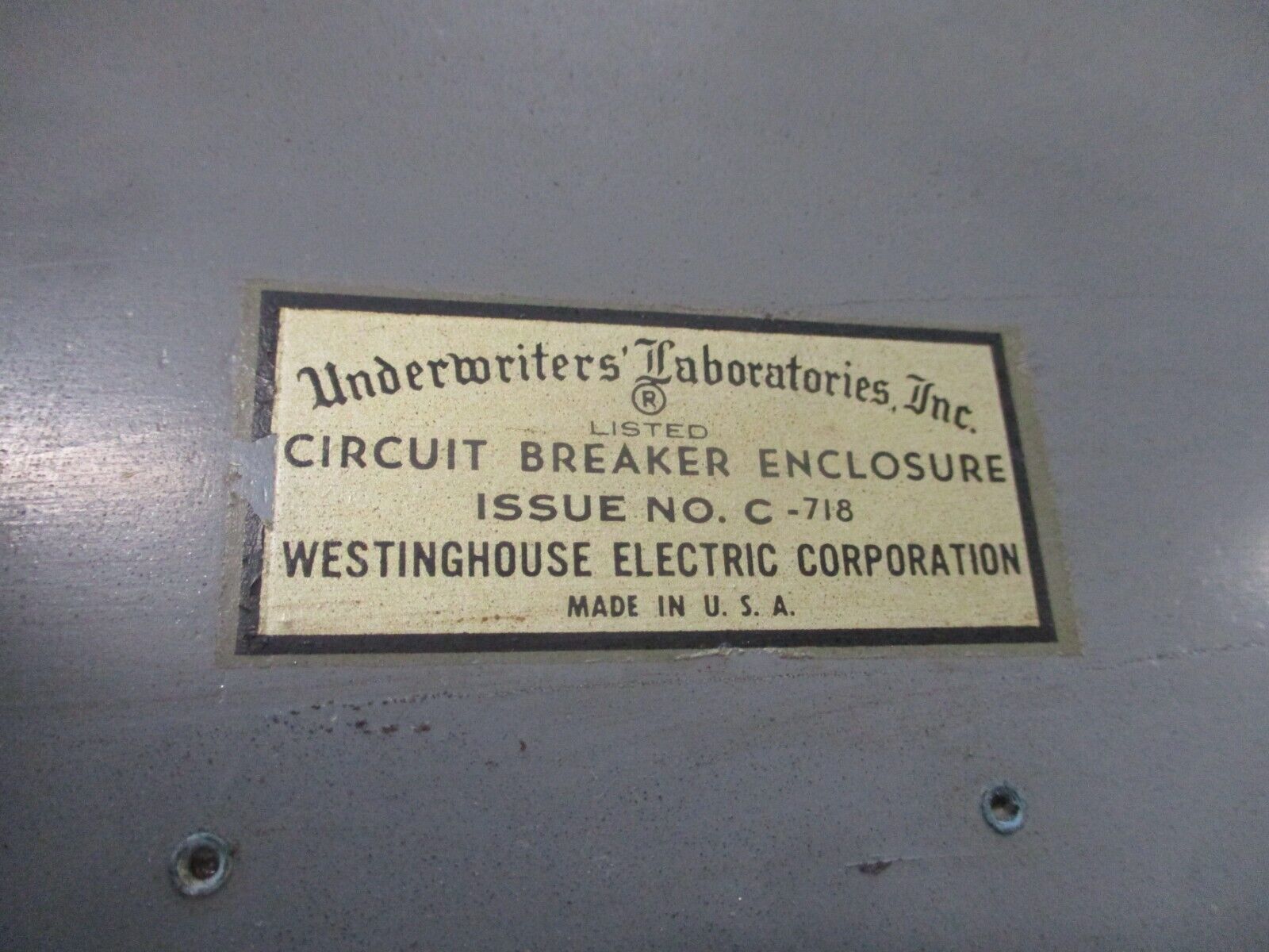Westinghouse Enclosed Circuit Breaker JA3225VW 225A 600V 3P CKA Enclosure Used