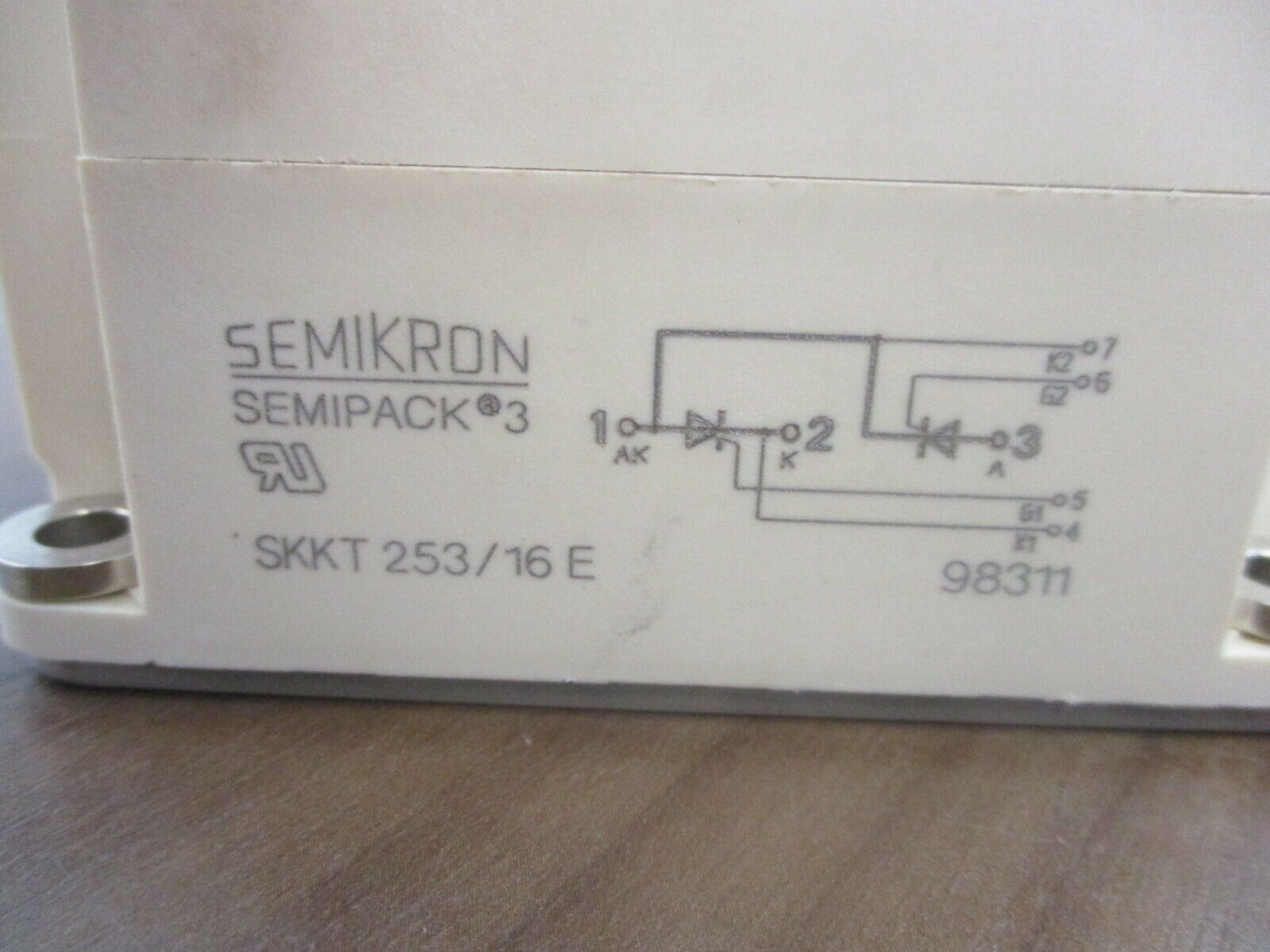 Semikron Semipack 3 Power Module SKKT 253/16E New Surplus *No Box*