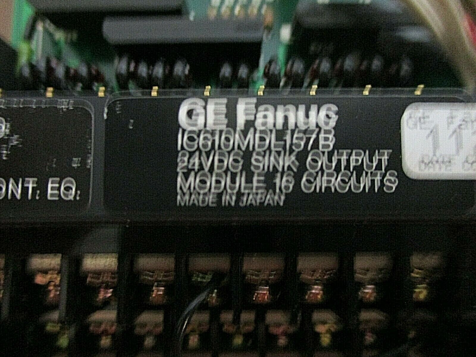 GE Fanuc 24VDC Sink Output Module IC610MDL157B  16 Circuit Used
