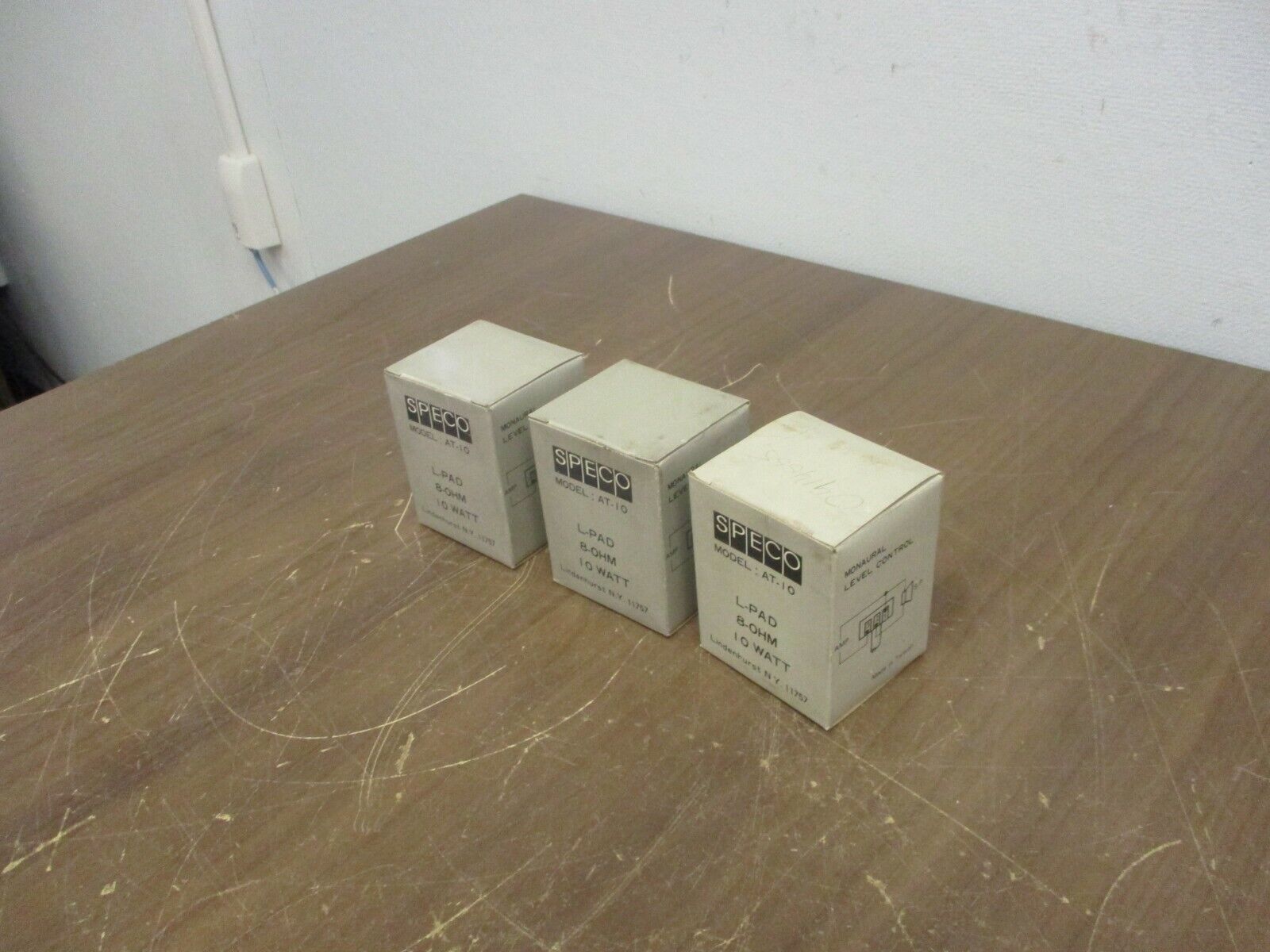 Speco L-Pad AT-10 8ohm 10W 2-Way Control Monaural Balance New Surplus *Lot of 3*
