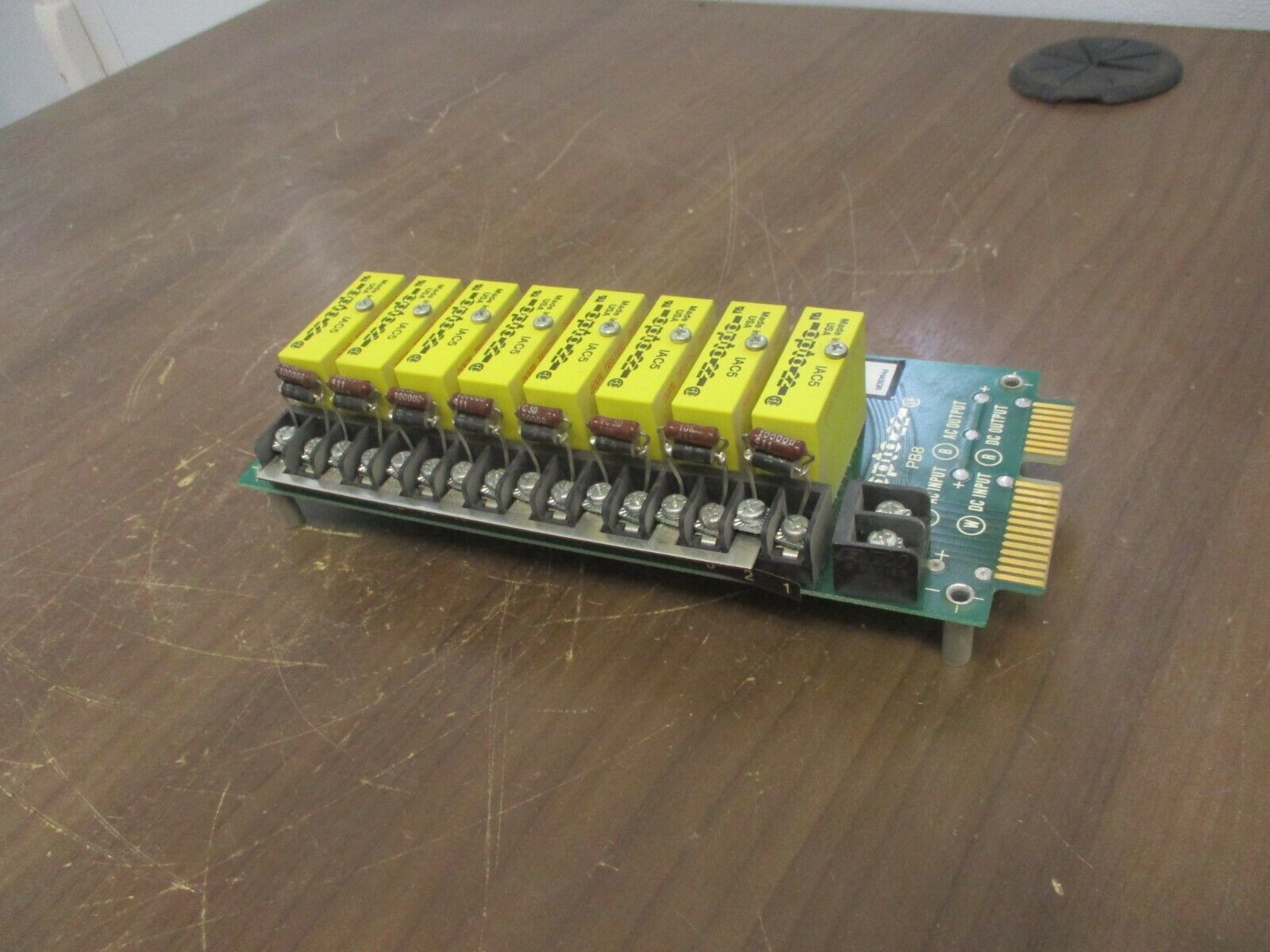 Opto 22 I/O Relay Board PB8 w/ (8) IAC5 Modules Used
