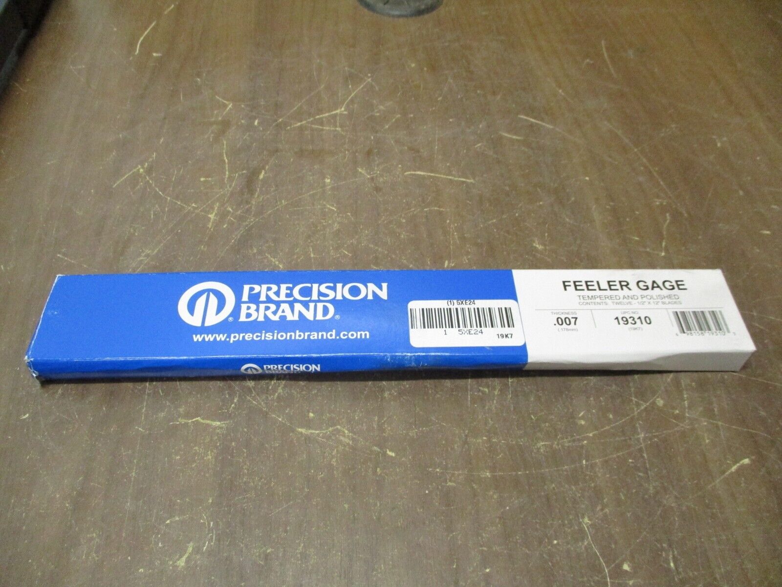 Precision Brand Feeler Gage 19310 Thickness: 0.007 *Box of 12* New Surplus