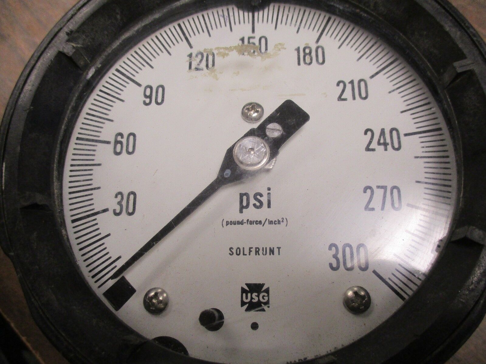 USG PSI Gauge TTR-303 0-300 PSI Range Used