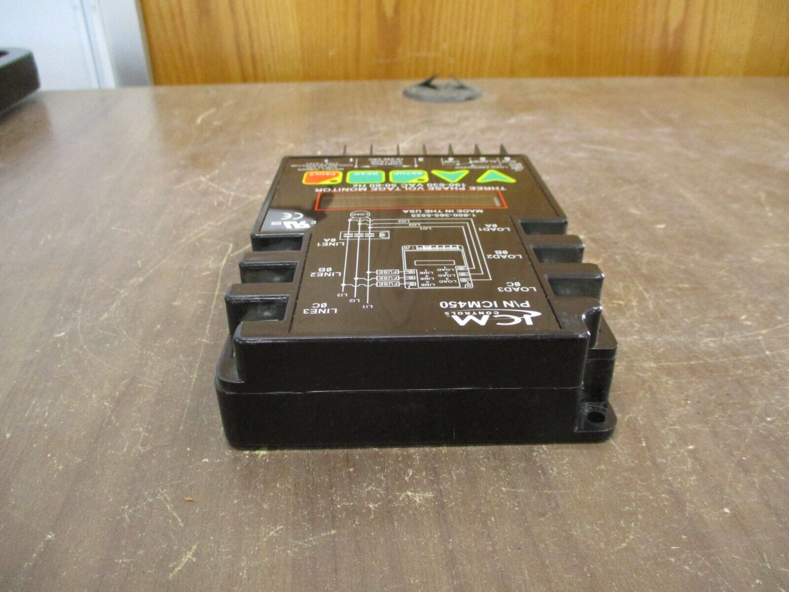 ICM Controls 3Ph Voltage Monitor ICM450 190-630V 50-60Hz Used