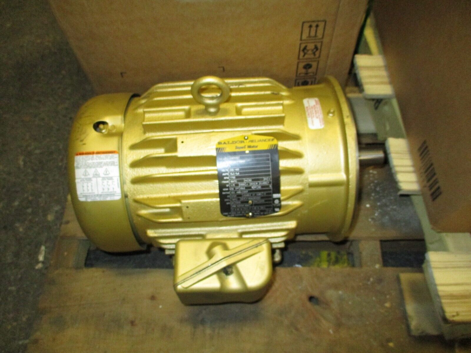 Baldor Motor CEM3665T 5HP 1800RPM 230/460V 13.2/6.6A 3Ph 60Hz Used