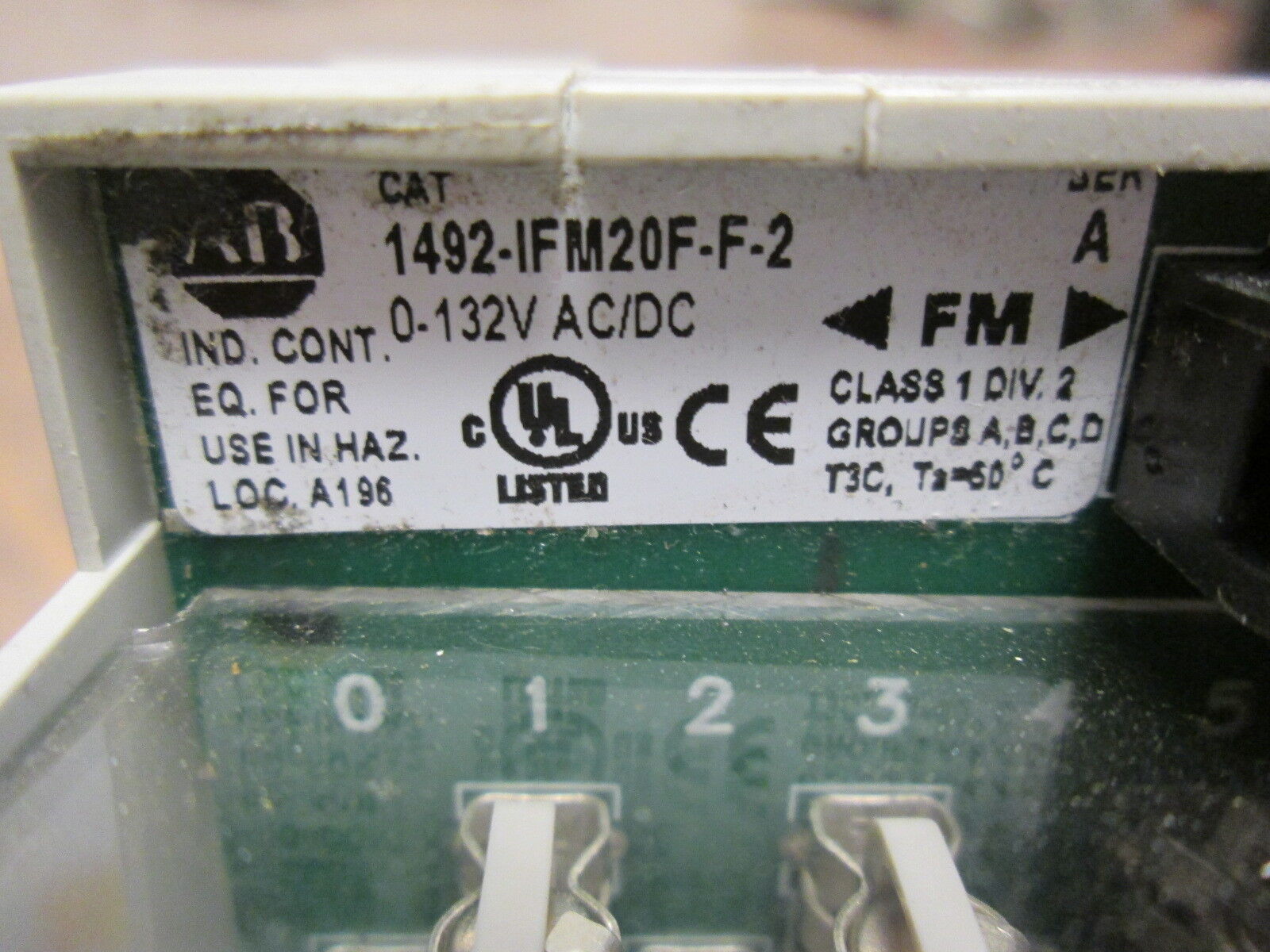 Allen-Bradley Interface Module 1492-IFM20F-F-2 Ser. A 0-132V AC/DC Used
