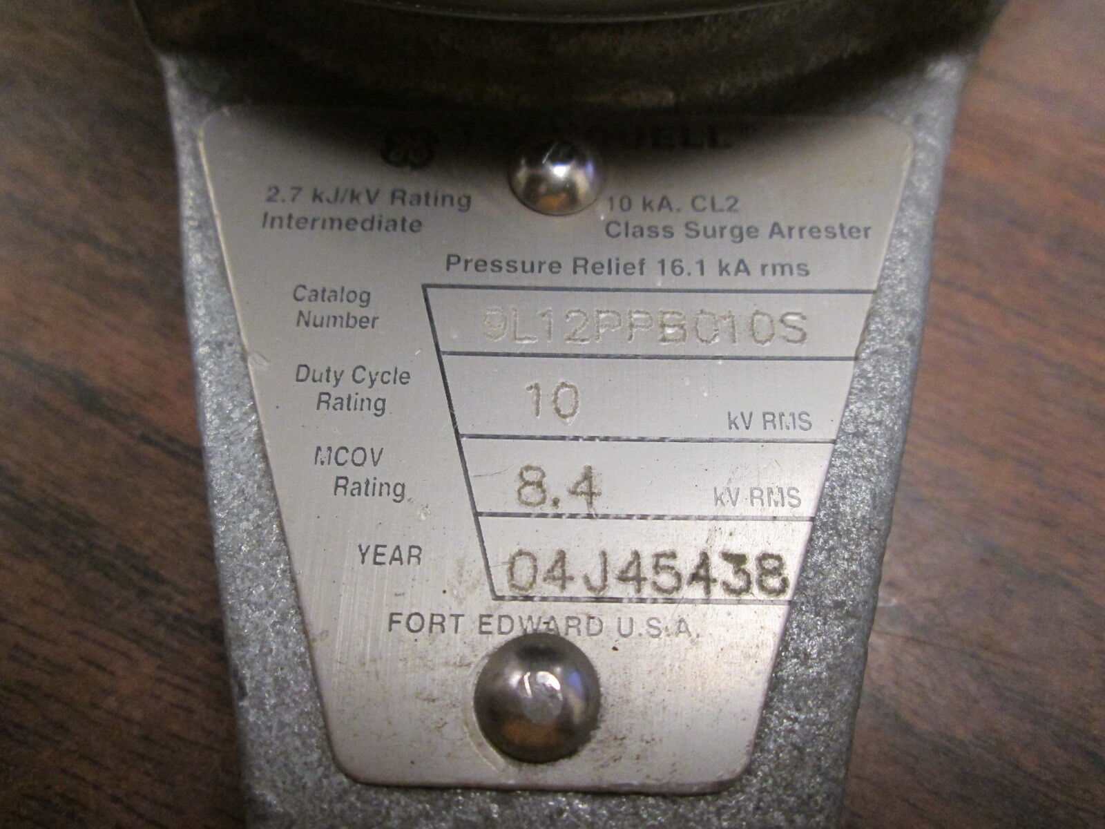 GE Tranquell Class Surge Arrester 9L12PPB010S 10kA Used