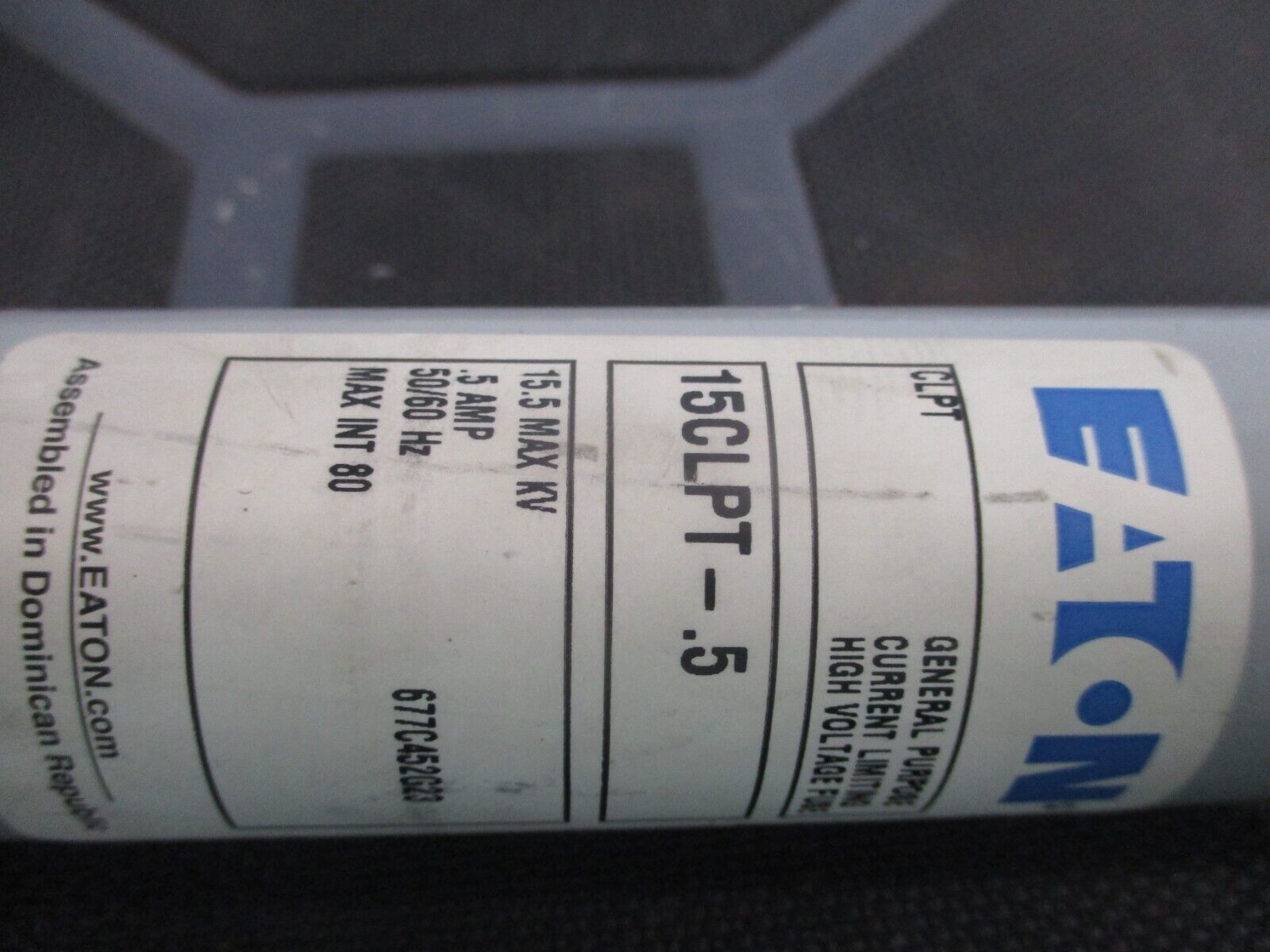 Eaton Fuse 15CLPT-.5 15.5kV 0.5A 50/60Hz Used