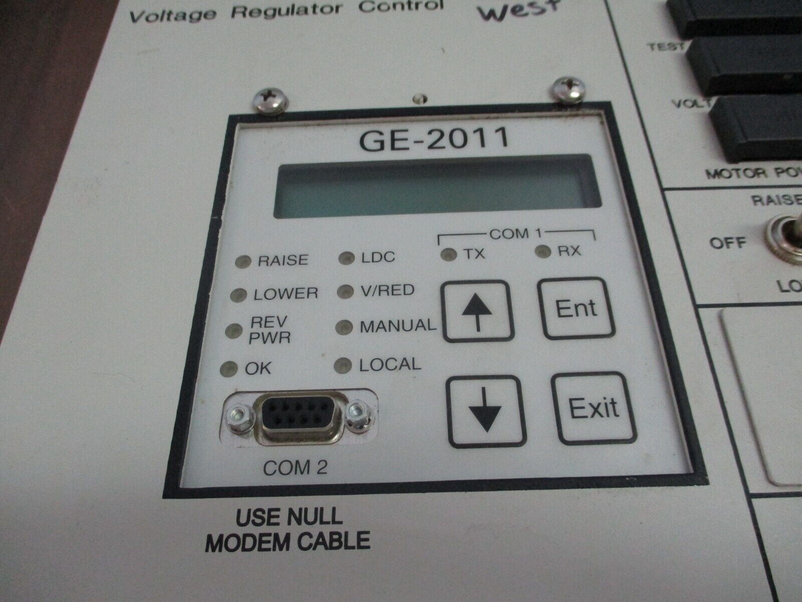 GE GE-2011 Voltage Regulator Control GE-2011C-6SL S/W: D-0146V08.12.01 Used