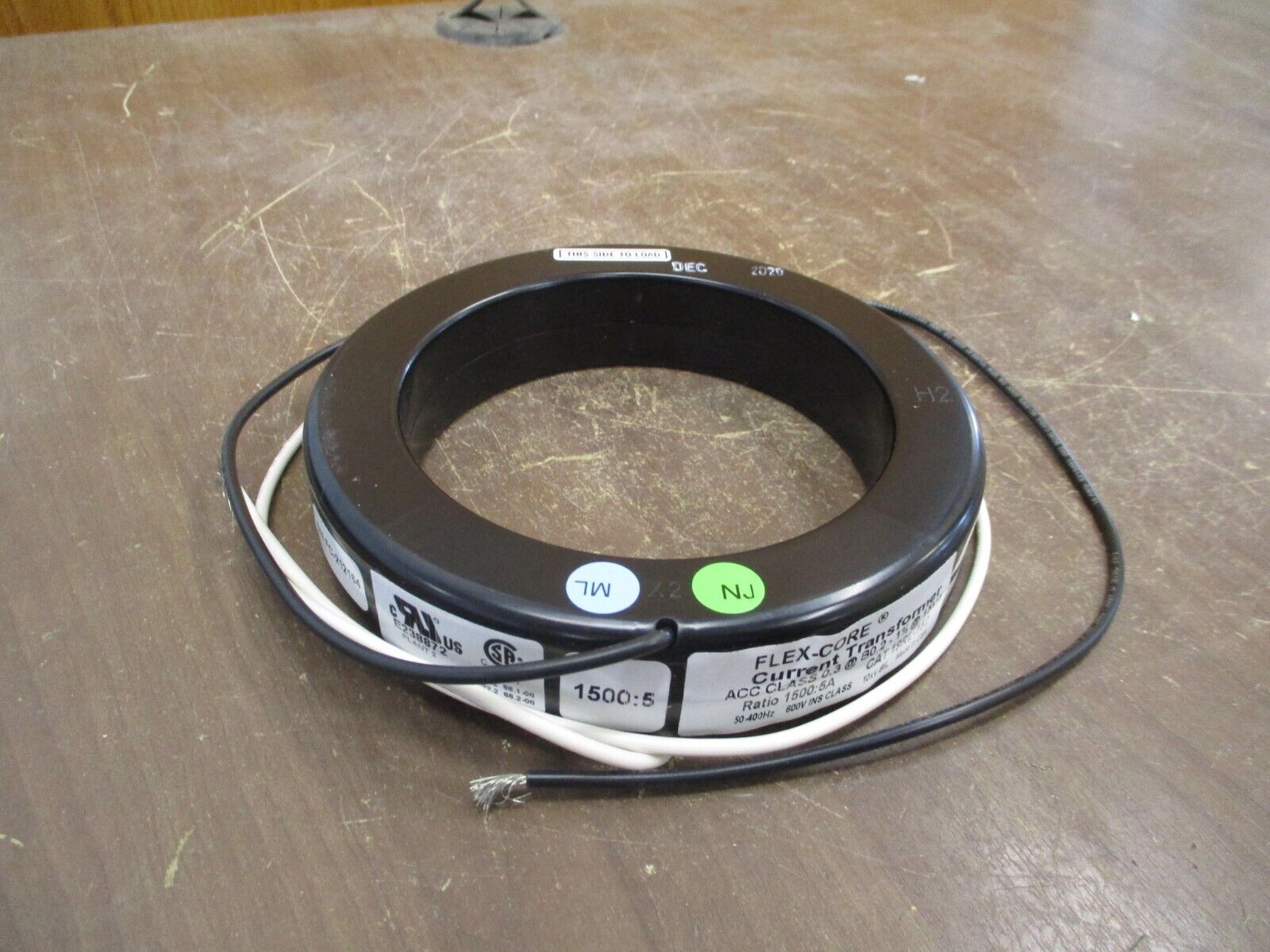 Flex-Core Current Transformer 19RL-152 Ratio 1500:5A 600V 50-400Hz 10kV BIL