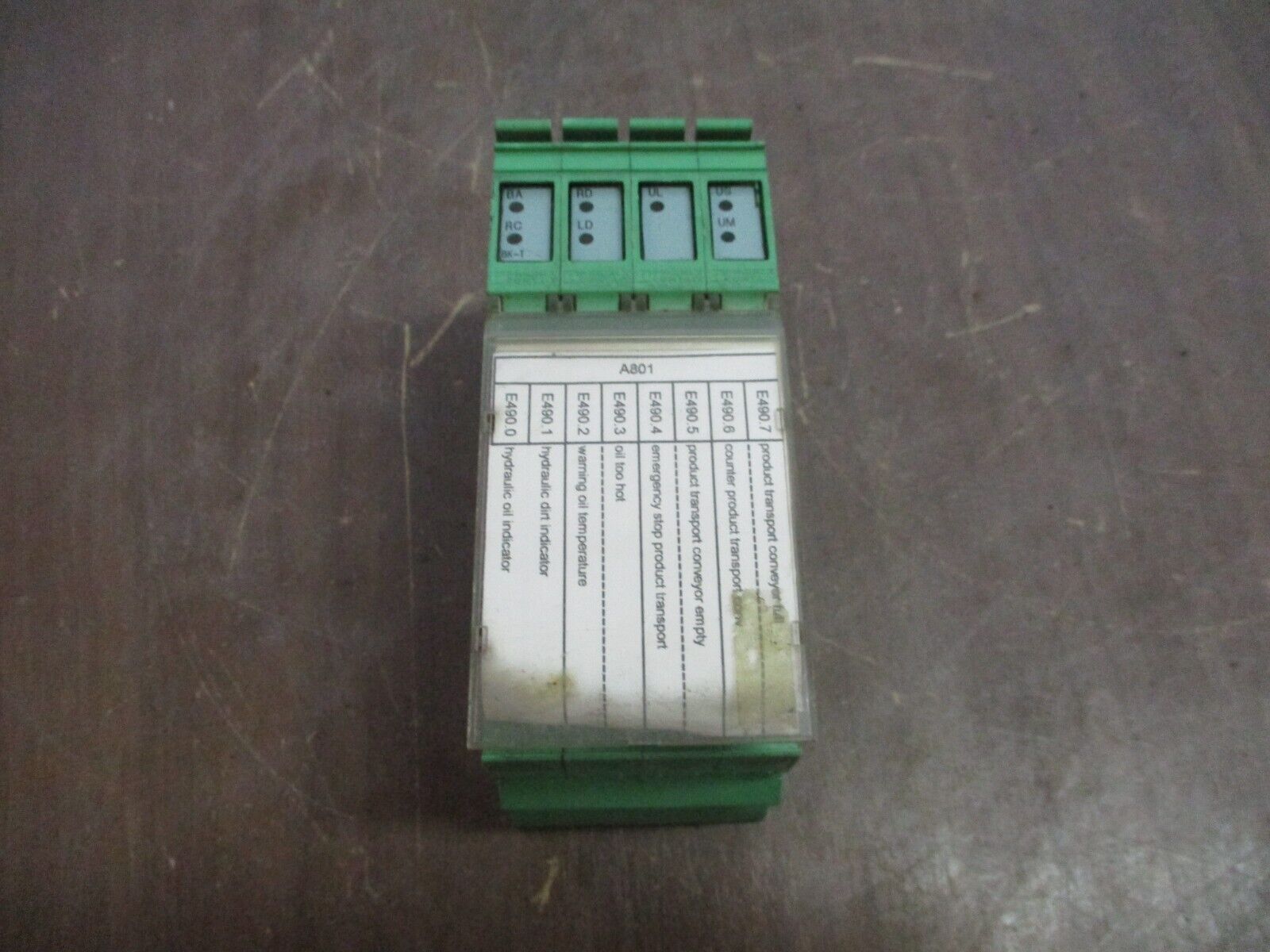 Phoenix Contact IBIL24DO8 Interbus Coupler 2726269 HW: 01 w/ Terminal Cover Used