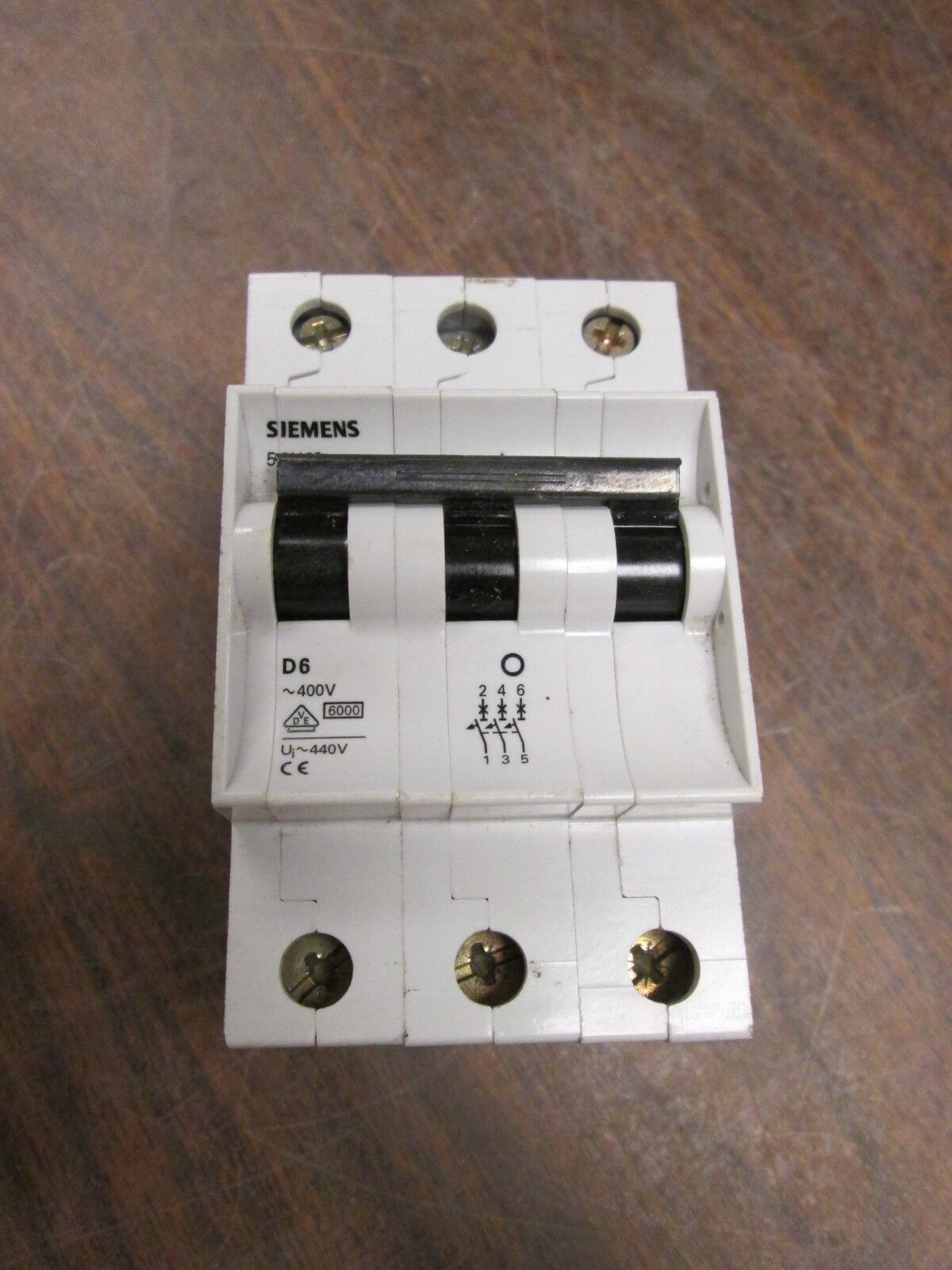 Siemens Circuit Breaker 5SX23 6A 3P Used