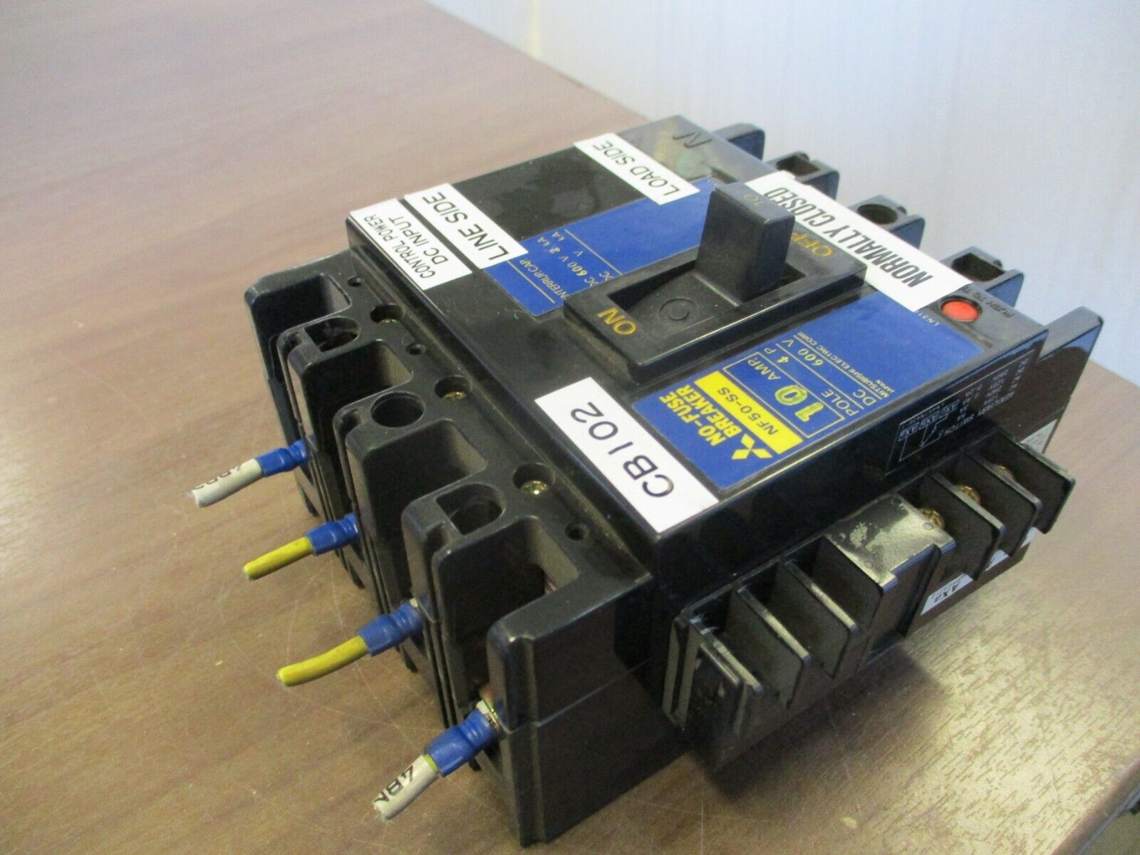 Mitsubishi Circuit Breaker NF50-SS 10A 600VDC 4P Used