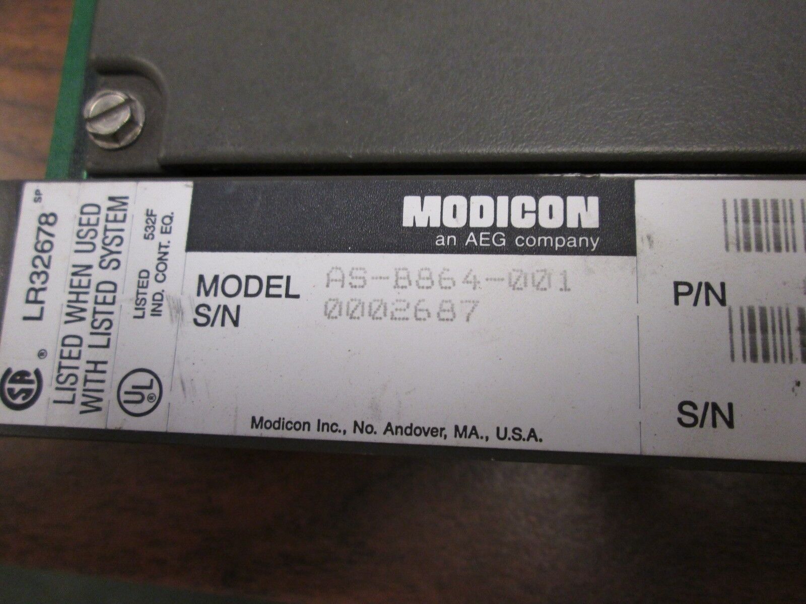 Modicon Register Output AS-B864-001 Used